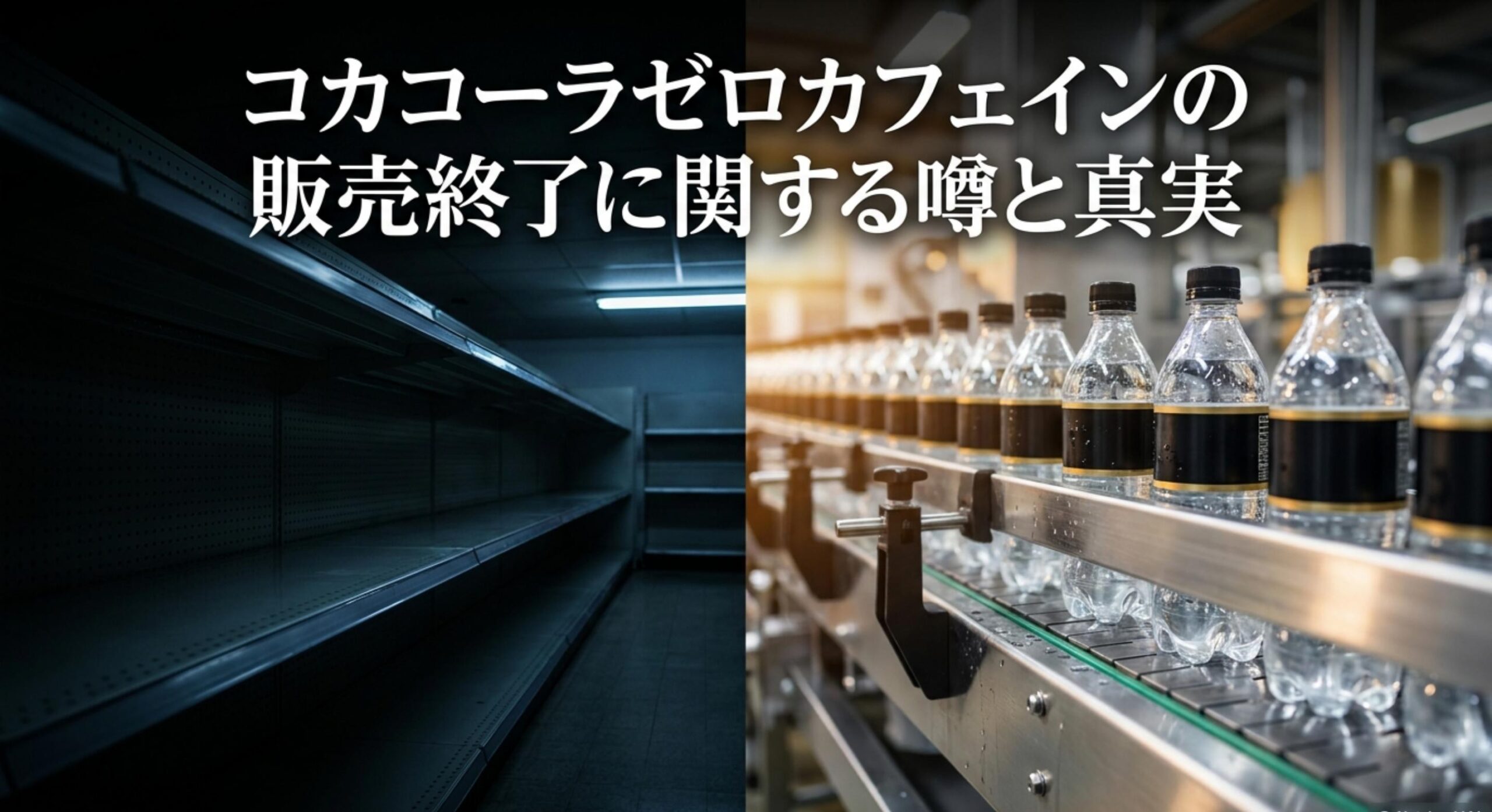 コカコーラゼロカフェインが販売終了したという噂の真相と現在の市場状況