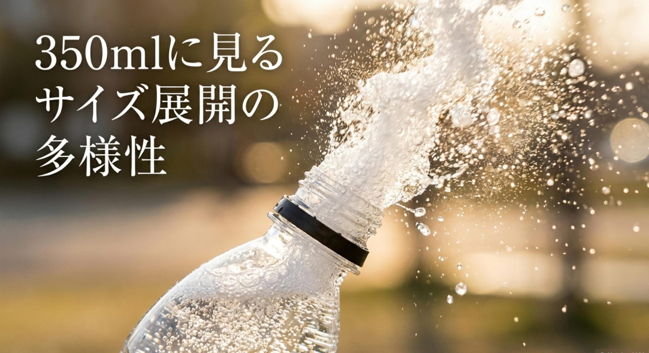 飲みきりサイズの350mlペットボトルに見るサイズ展開の多様性