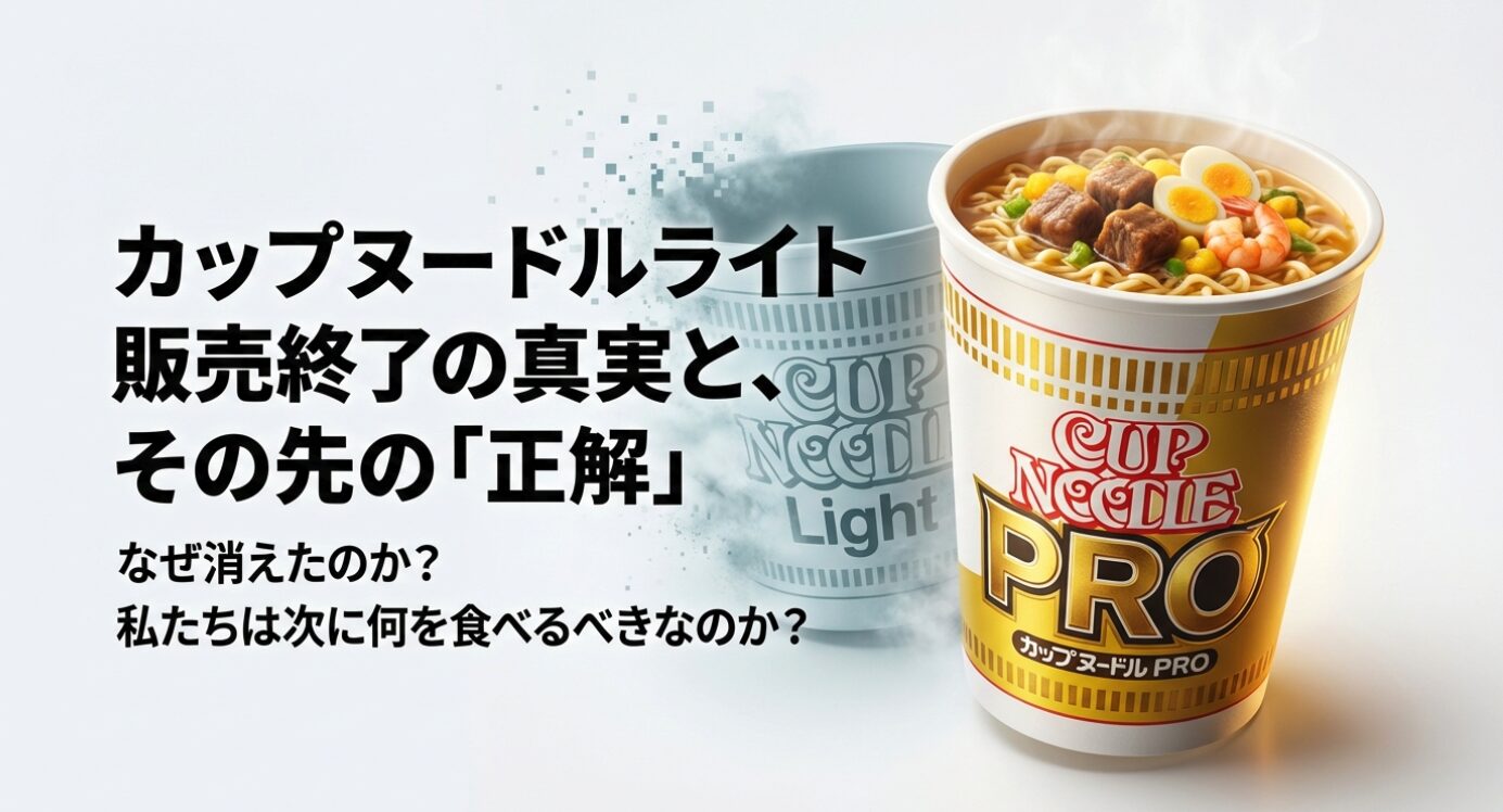 カップヌードルライト販売終了！売ってない理由と後継品の正解