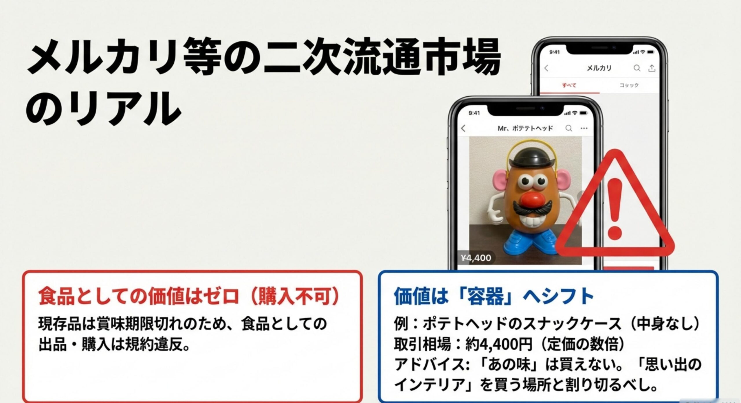 ディズニー ポテトスナック 販売終了 メルカリ転売 メルカリなどの二次流通市場で起きている異常な現象