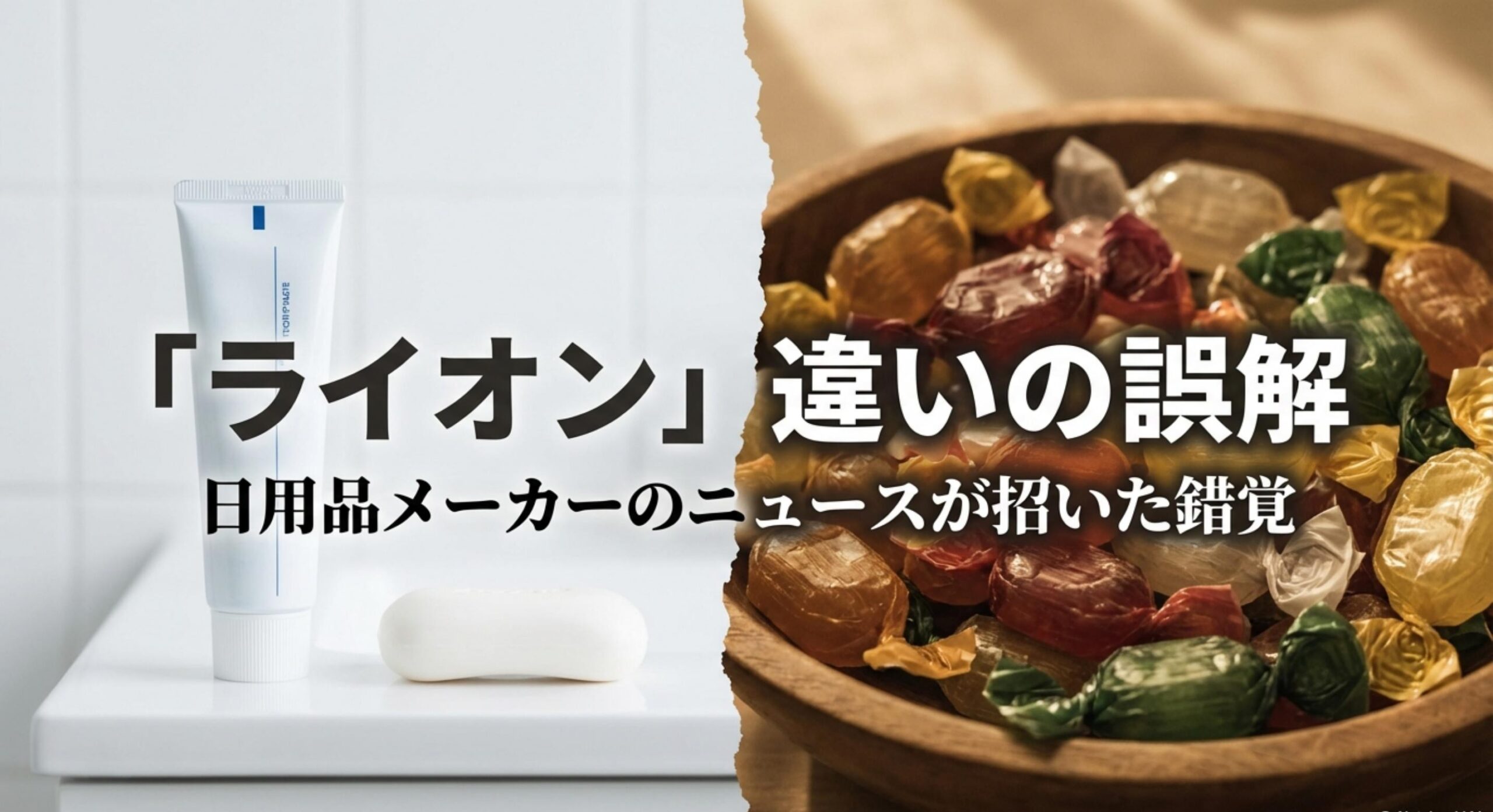 ドリンクミックス キャンディ製菓と日用品の「ライオン」ブランドが招いた情報の非対称性