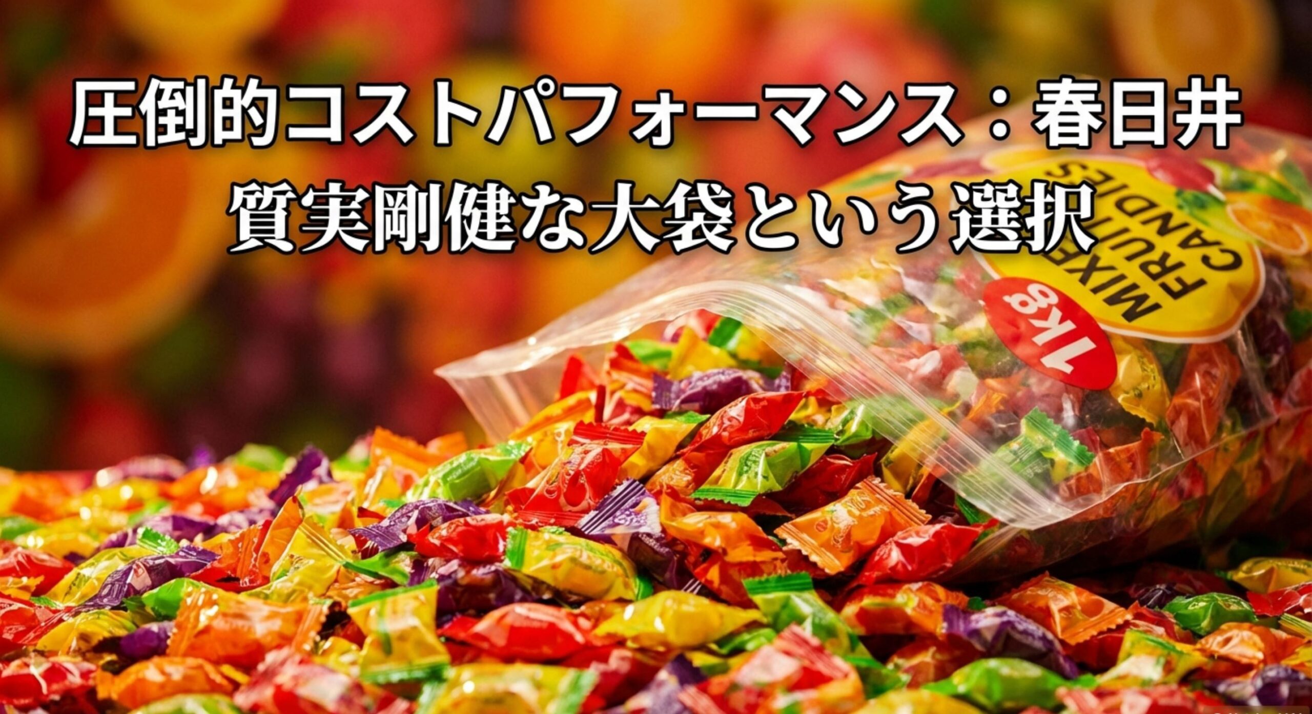 ドリンクミックス キャンディ春日井製菓の大袋フルーツソーダが持つ圧倒的コストパフォーマンス