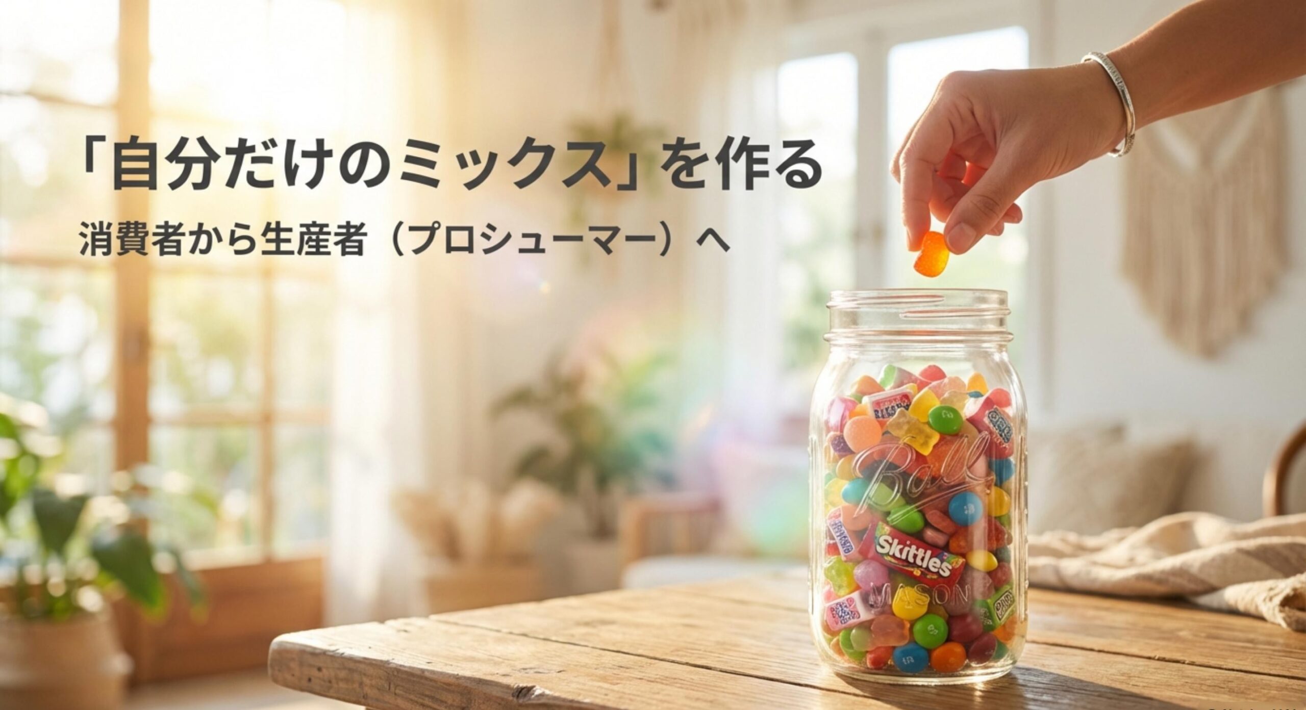 ドリンクミックス キャンディDIYキャンディによる生産消費型（プロシューマー）の楽しみ