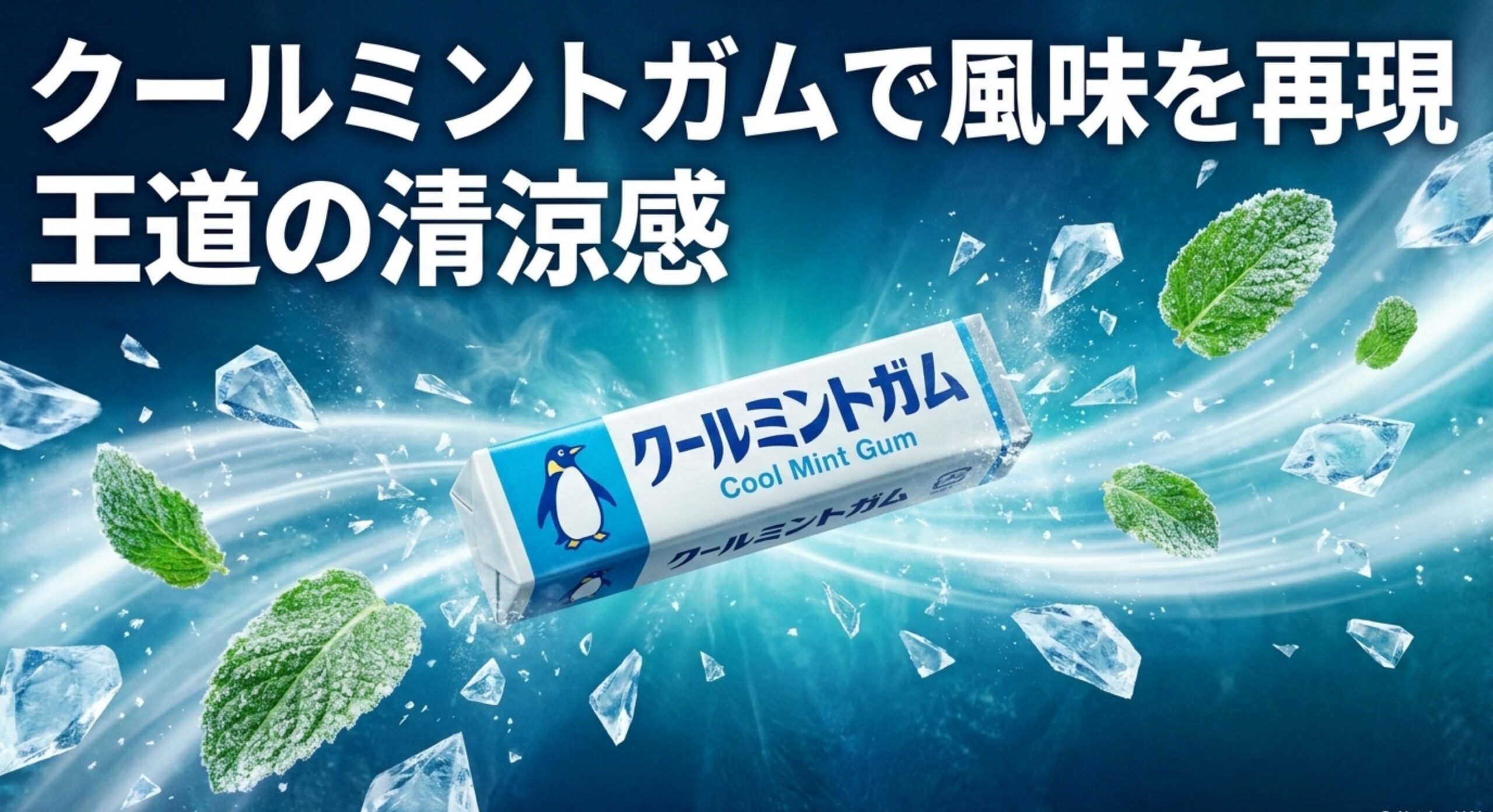 安定した流通で定番のミント風味を再現できるロッテのクールミントガム