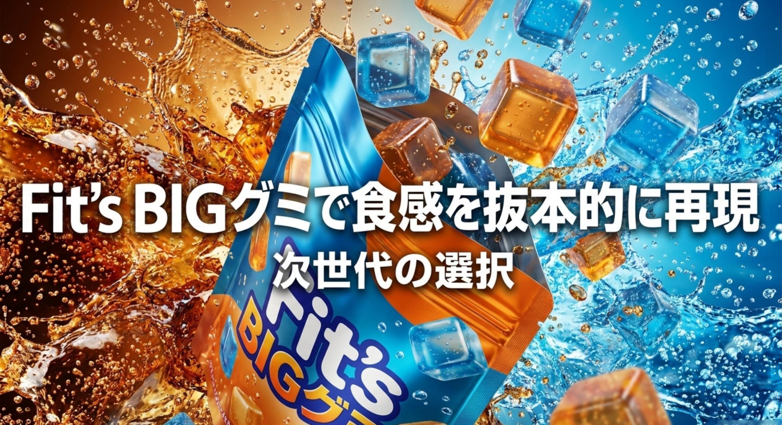 特有の噛み心地をグミというカテゴリで抜本的に再現したFit's BIGグミ
