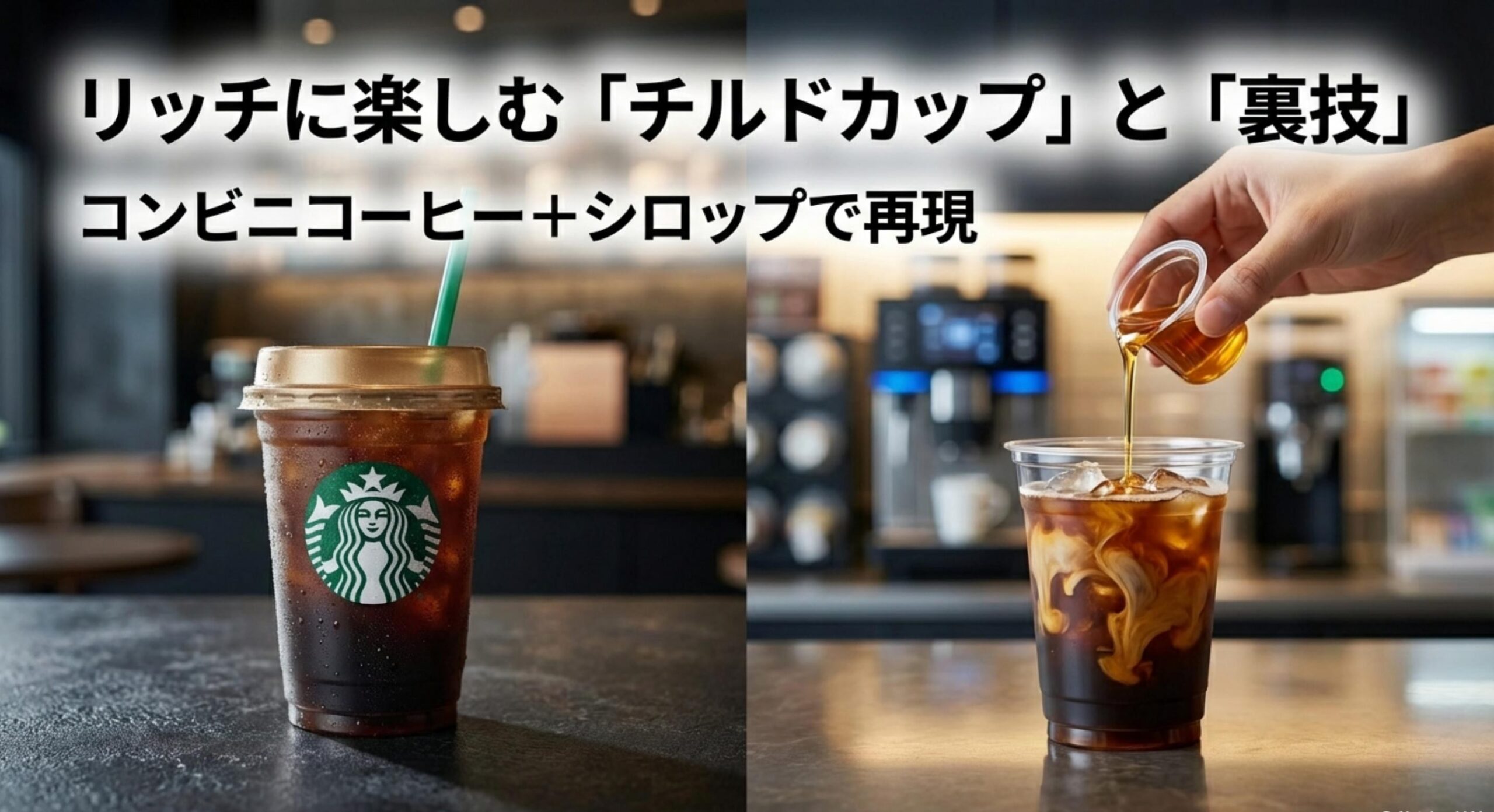 ジョージア キャラメルラテ チルドカップやコンビニコーヒーでの再現テクニック