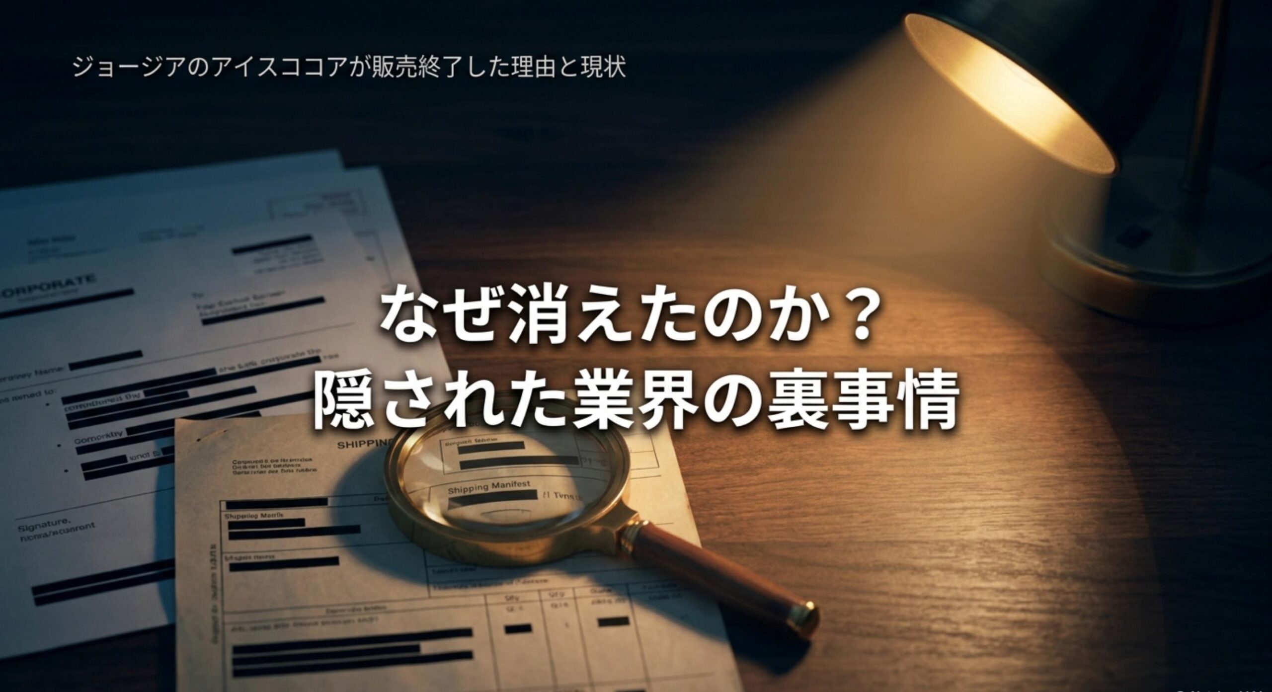 ジョージアのアイスココアが販売終了となった背景と現在の入手状況