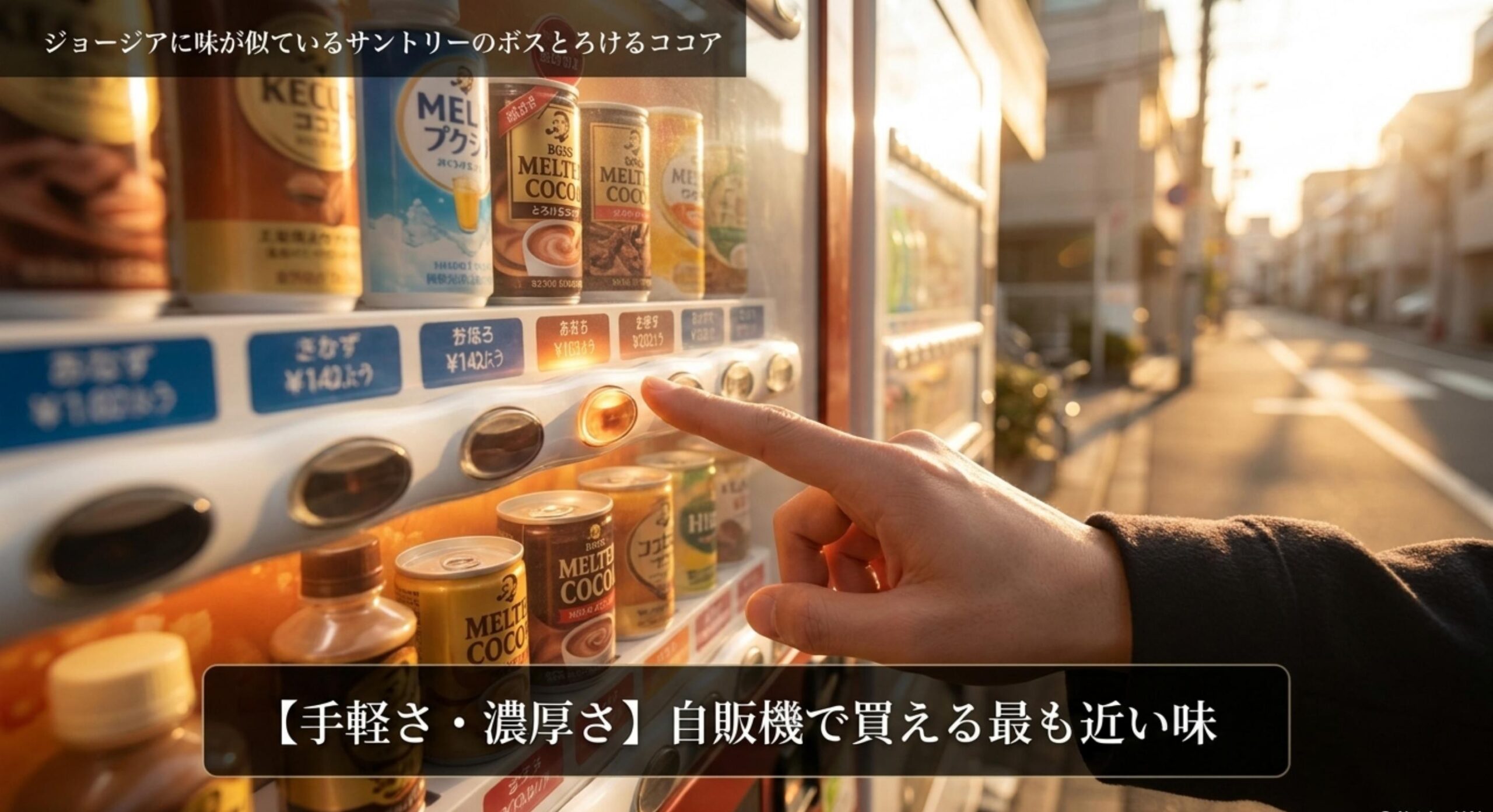ジョージアのアイスココアに味が似ている濃厚なサントリーのボスとろけるココア