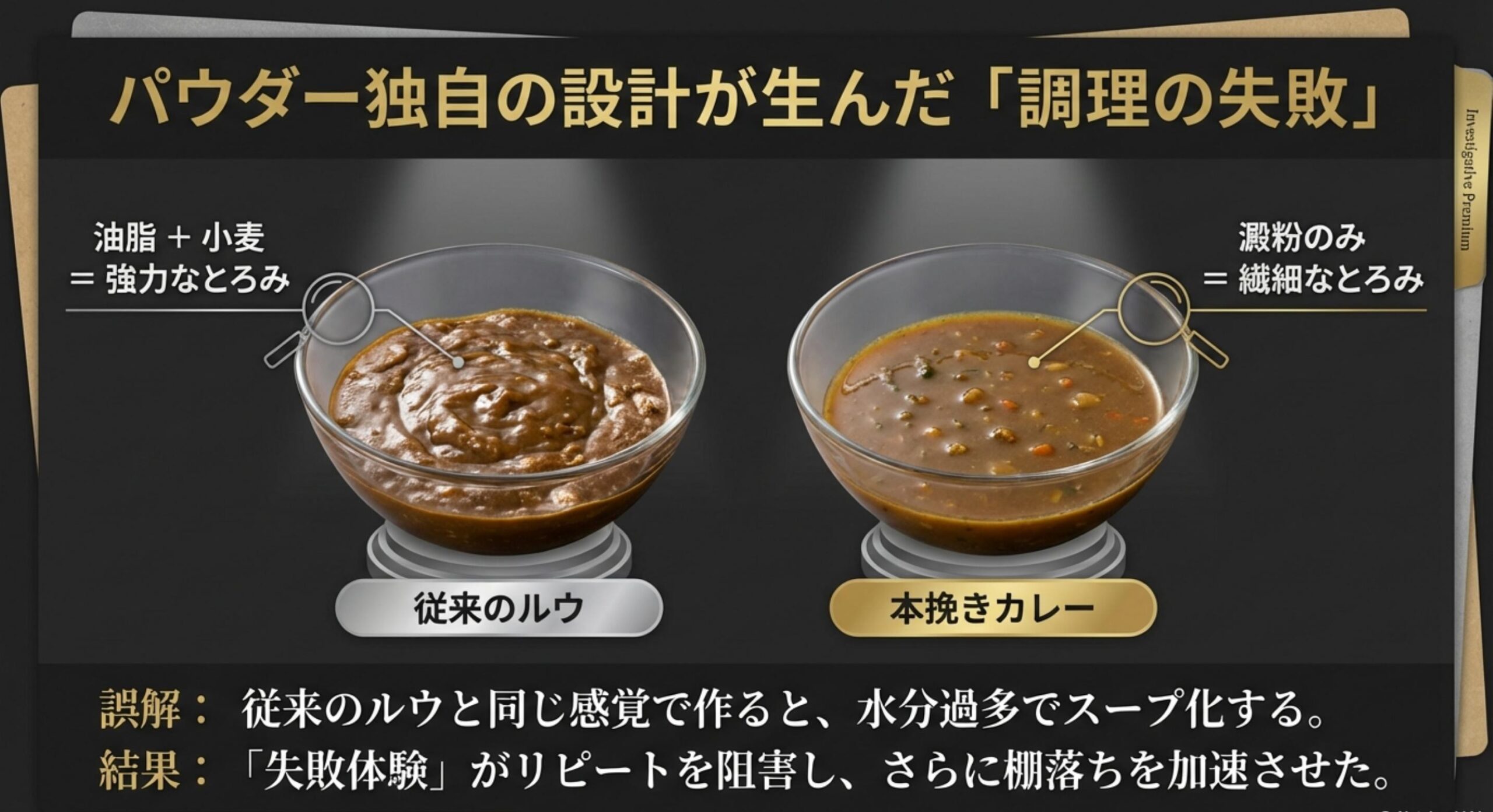 本挽きカレー 販売終了 なぜ パウダー独自の製法が招いた調理の失敗体験