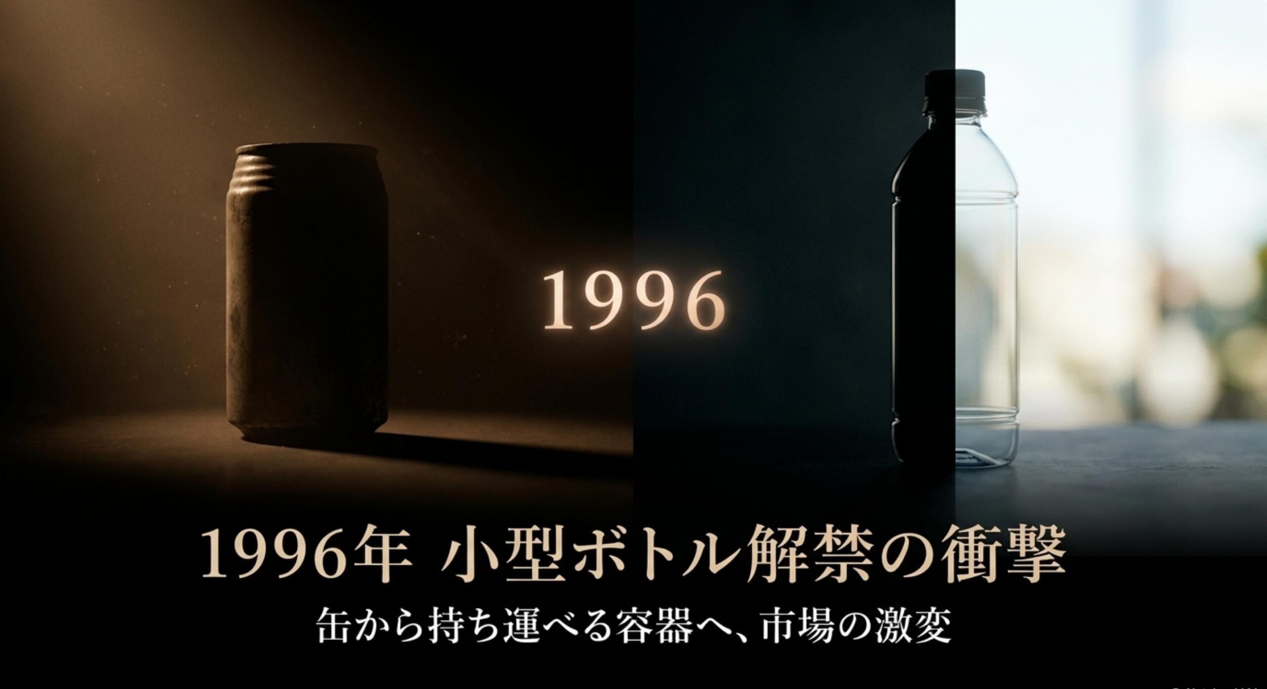1996年の小型PETボトル解禁が飲料市場に招いた劇的な変化