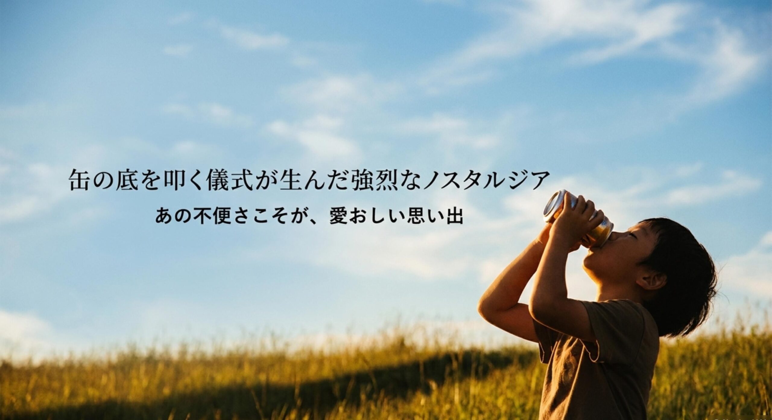 缶の底を叩く儀式が生み出した強いノスタルジアと消費者心理