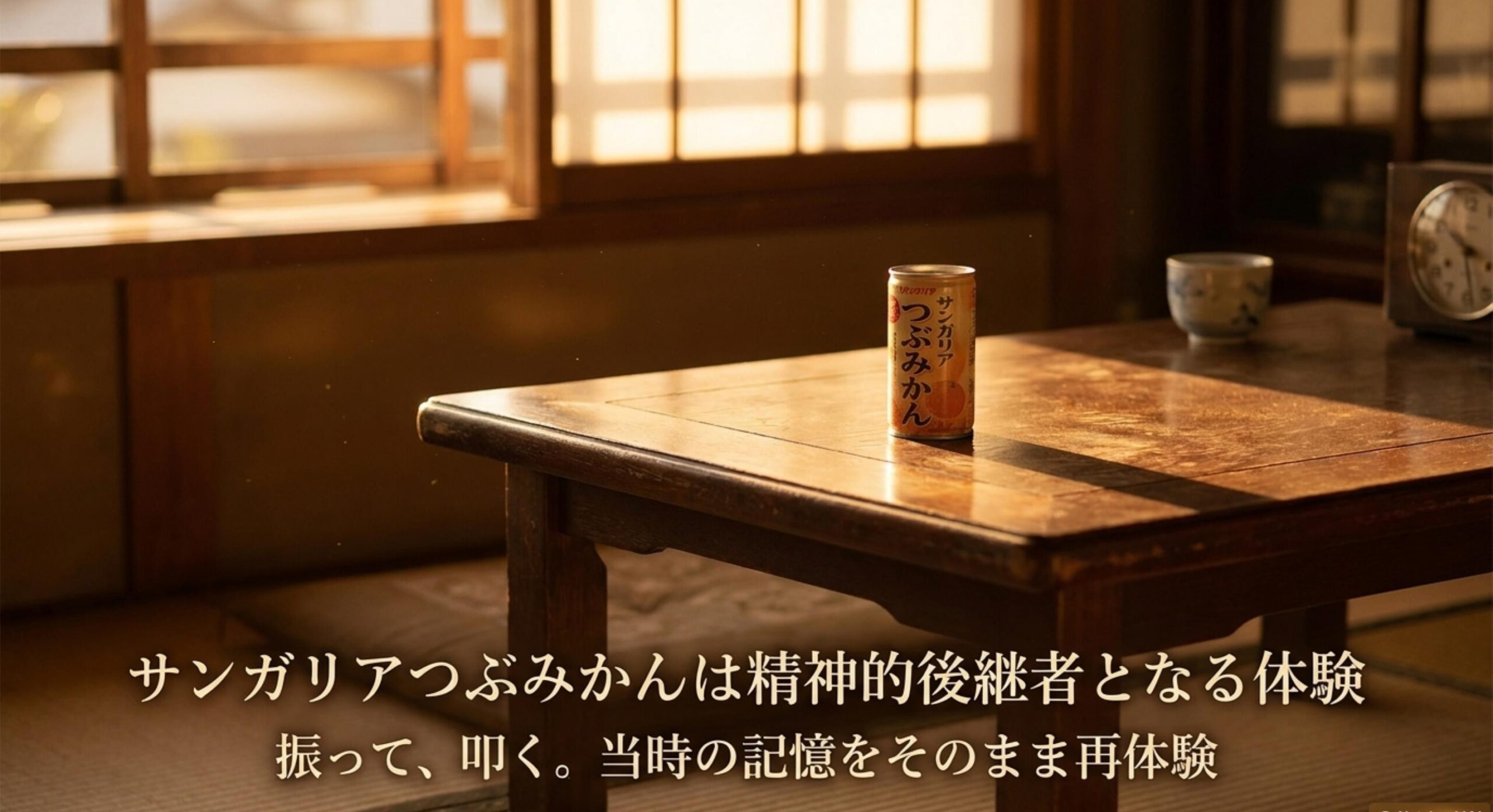 サンガリアつぶみかんがもたらす精神的後継者としてのノスタルジー体験