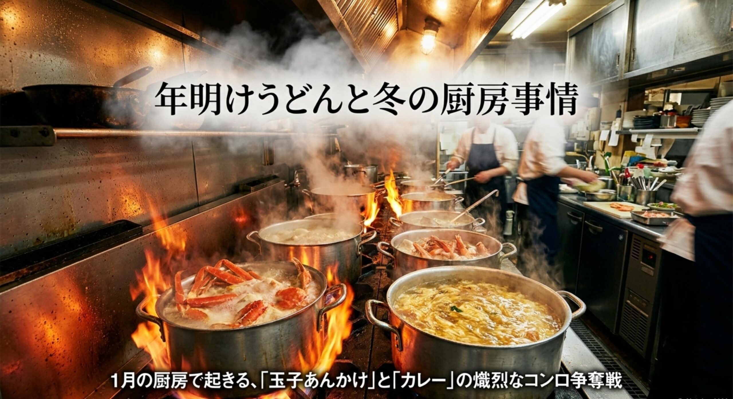 年明けうどんの提供時期に起きる冬特有の厨房オペレーションと提供事情