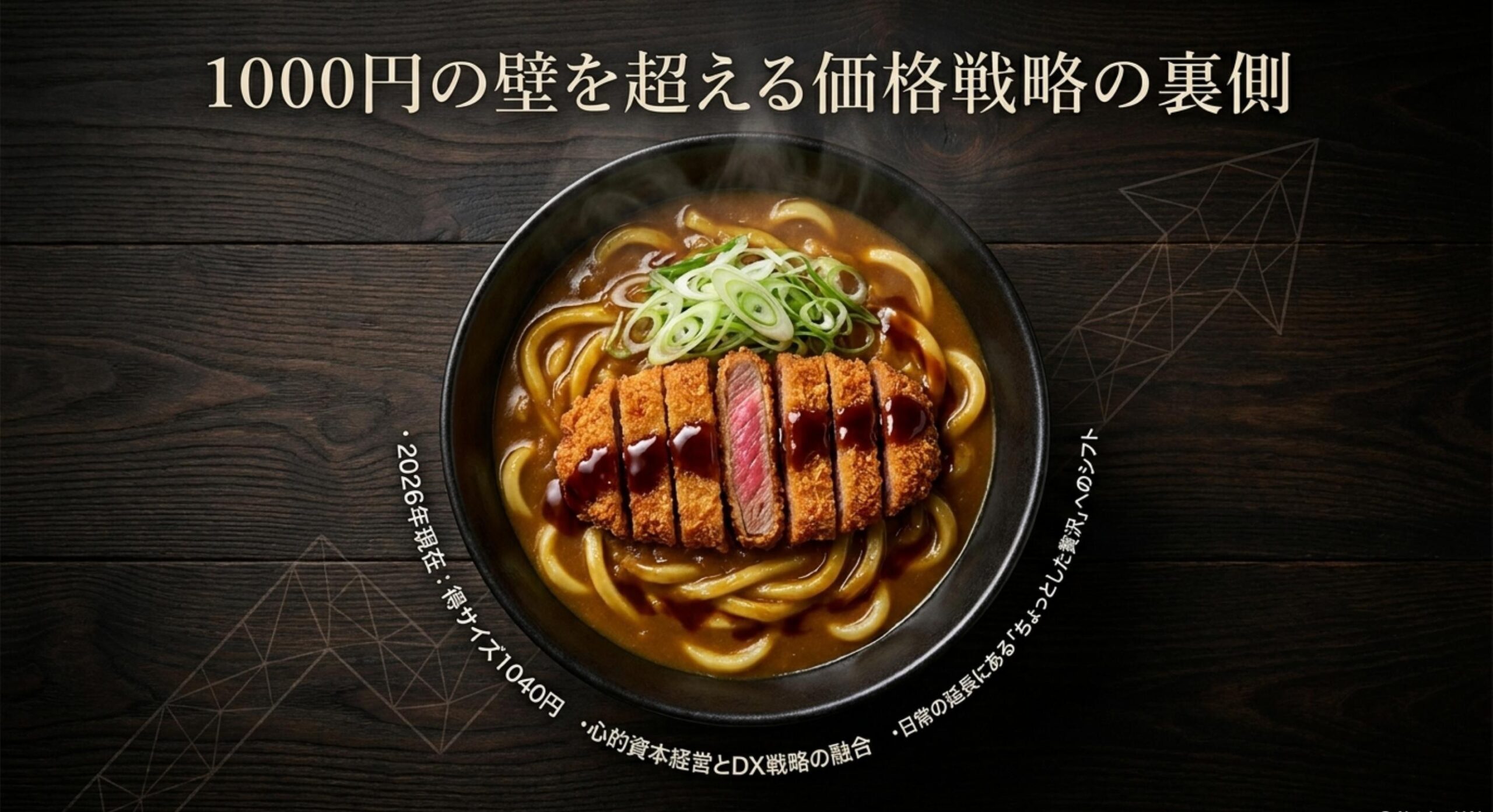 限定プレミアムメニューの投入による1000円の壁を超える価格戦略の裏側