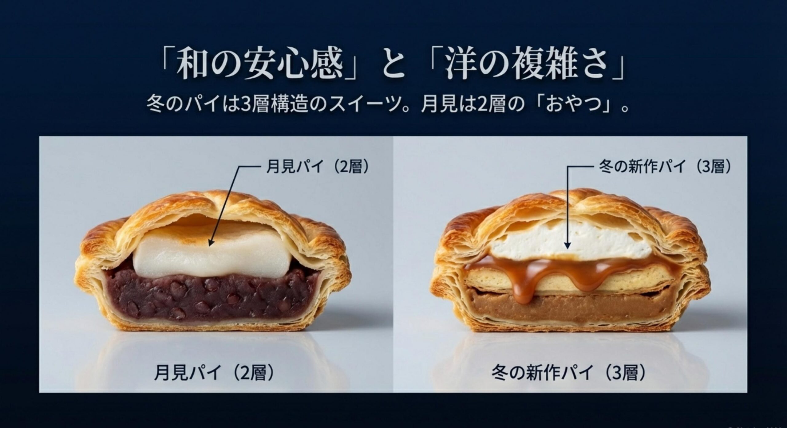 マック 月見パイ 冬の期間限定ラインナップと商品の構成的な違い