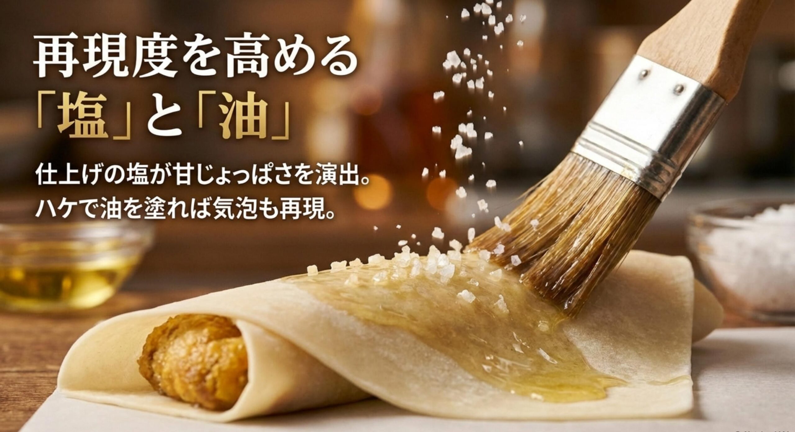 マック 月見パイ 再現度を高める「塩」と「油」