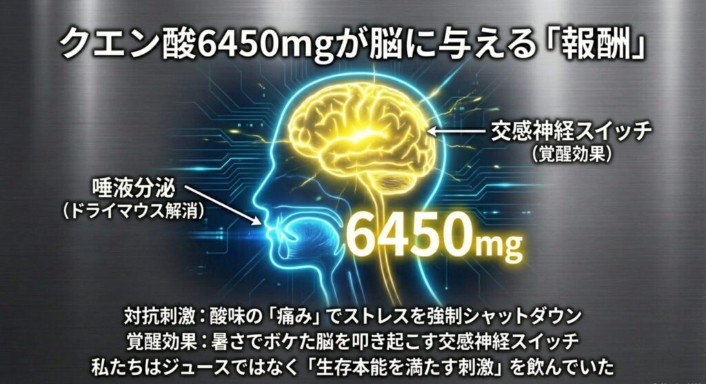 三ツ矢サイダーグリーンレモン クエン酸6450mgがもたらす身体的衝撃