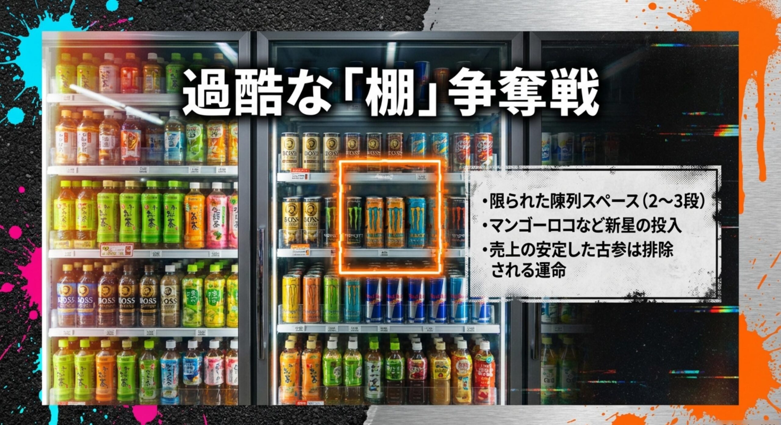 モンスターカオス 日本市場における棚の争奪戦と生存競争