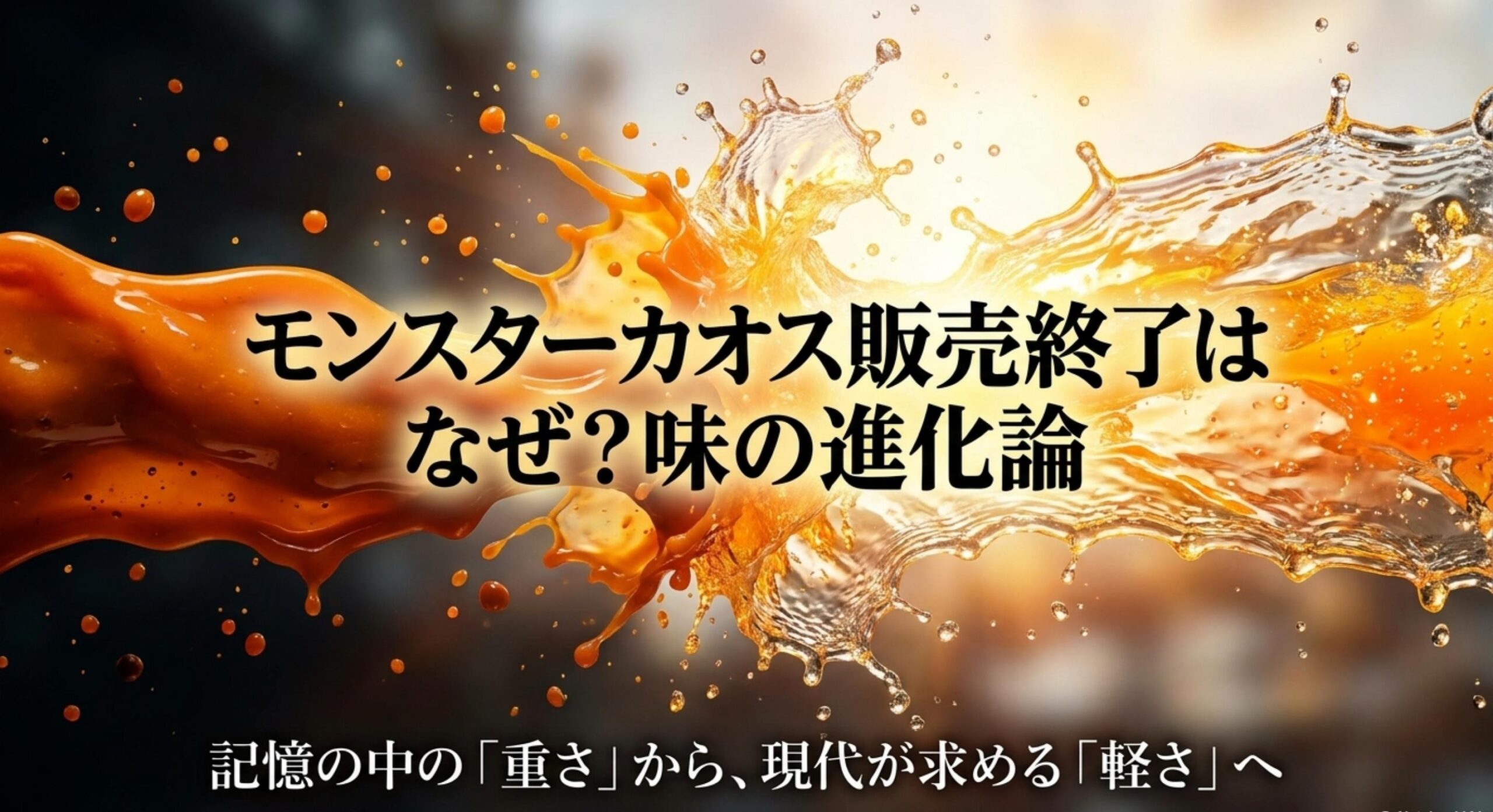 旧カオスから新カオティックへと続く味の進化論の解説