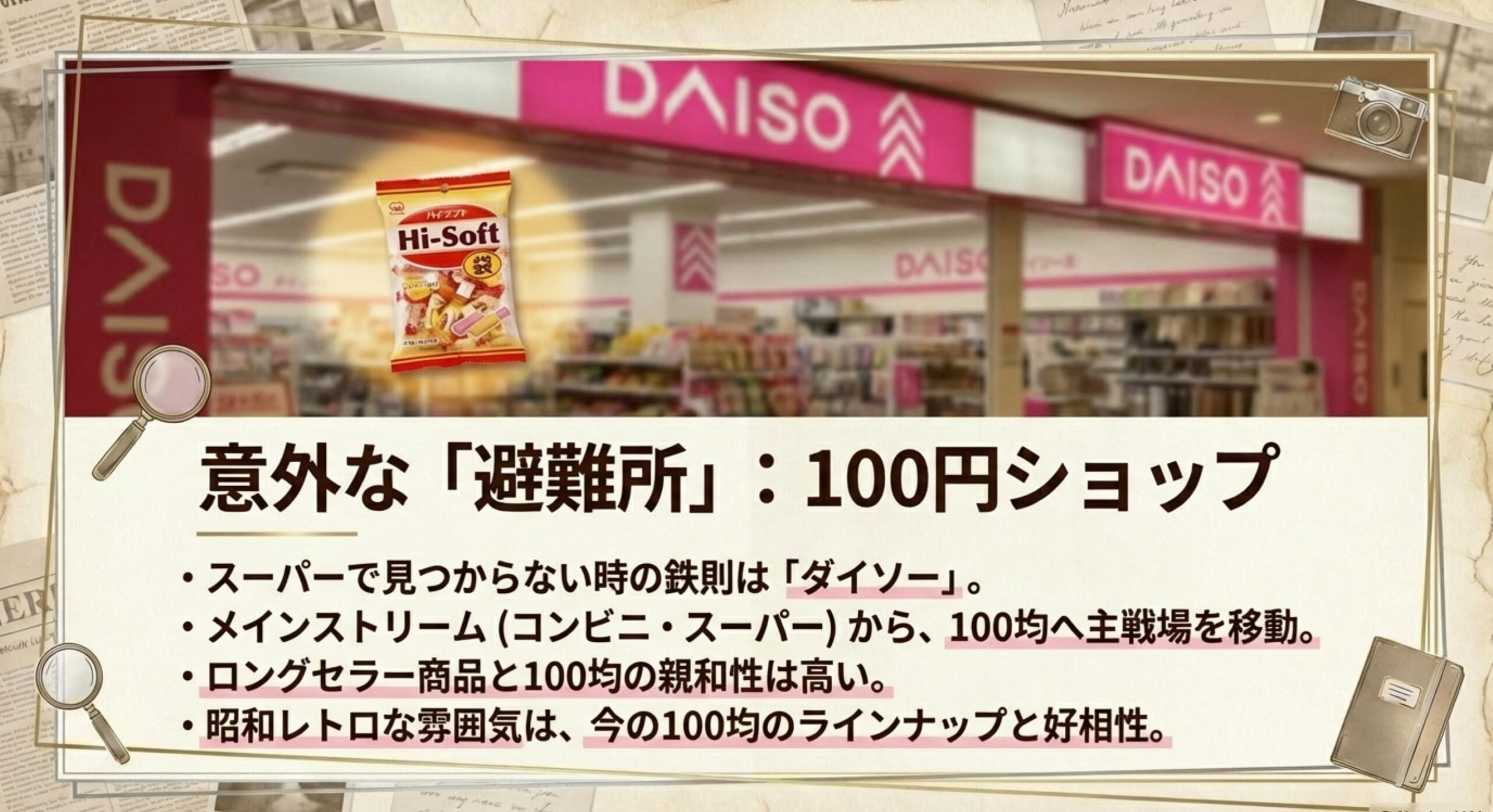 【2025年最新】ダイソー等の100均が最強の避難所