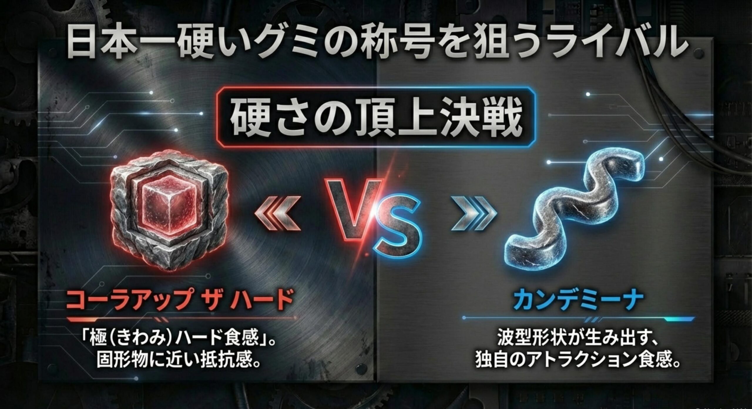 忍者めし 鋼 販売終了 限界に挑む「極ハード食感」の競合製品