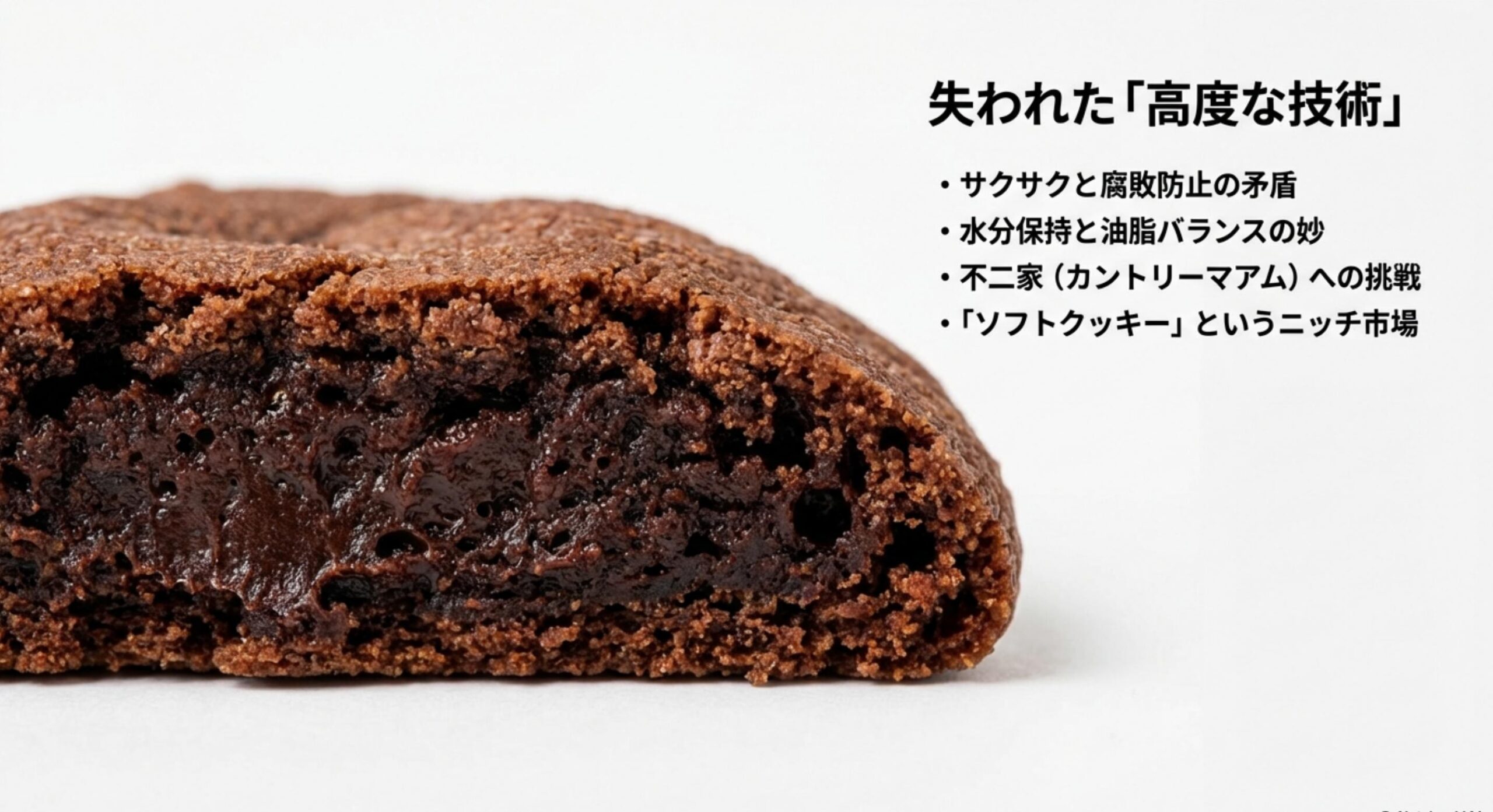 ブルボン プチ しっとりチョコクッキー 独特な「しっとり食感」のメカニズム