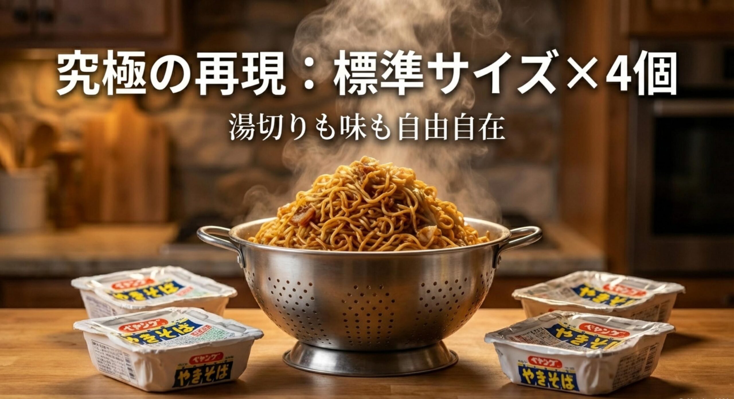 ペヤング ギガマックス 標準サイズを4つ使った究極の再現レシピ