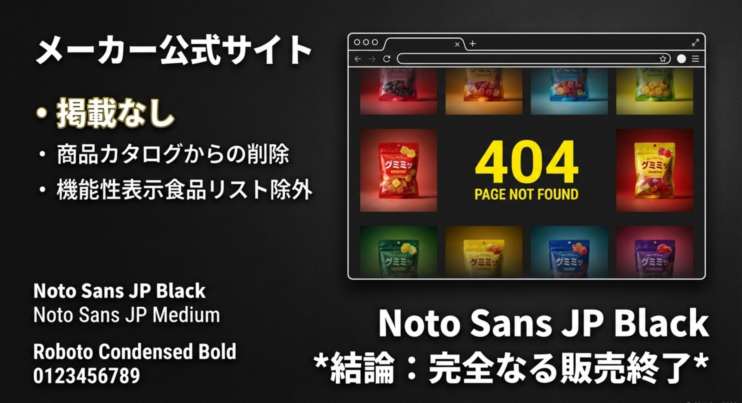 リセットグミ 公式サイトやカタログからの完全消滅