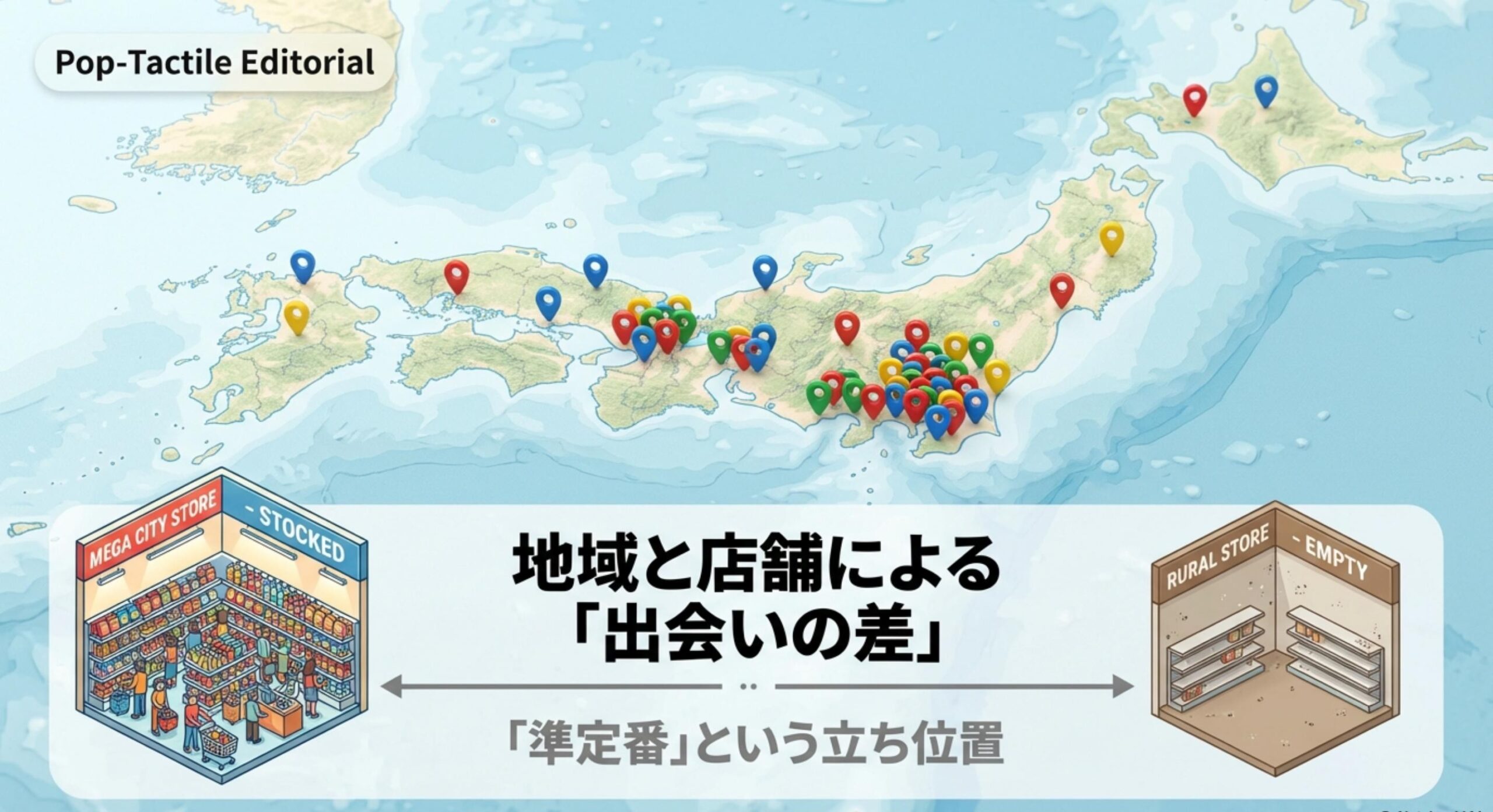 しゃりもにグミ コンビニの過酷な棚割りと地域による配荷率の差