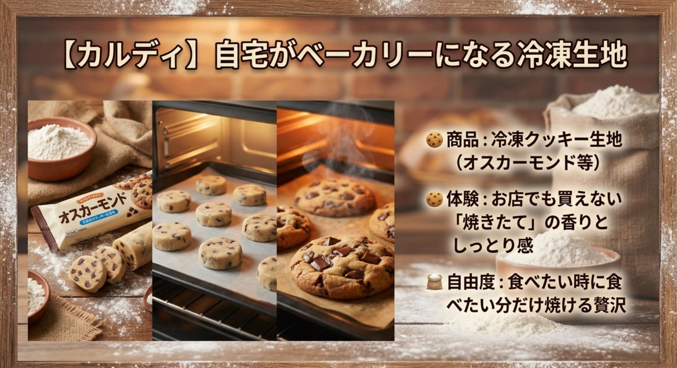 スタバ クッキー 販売終了 カルディの冷凍生地で叶える焼きたて体験