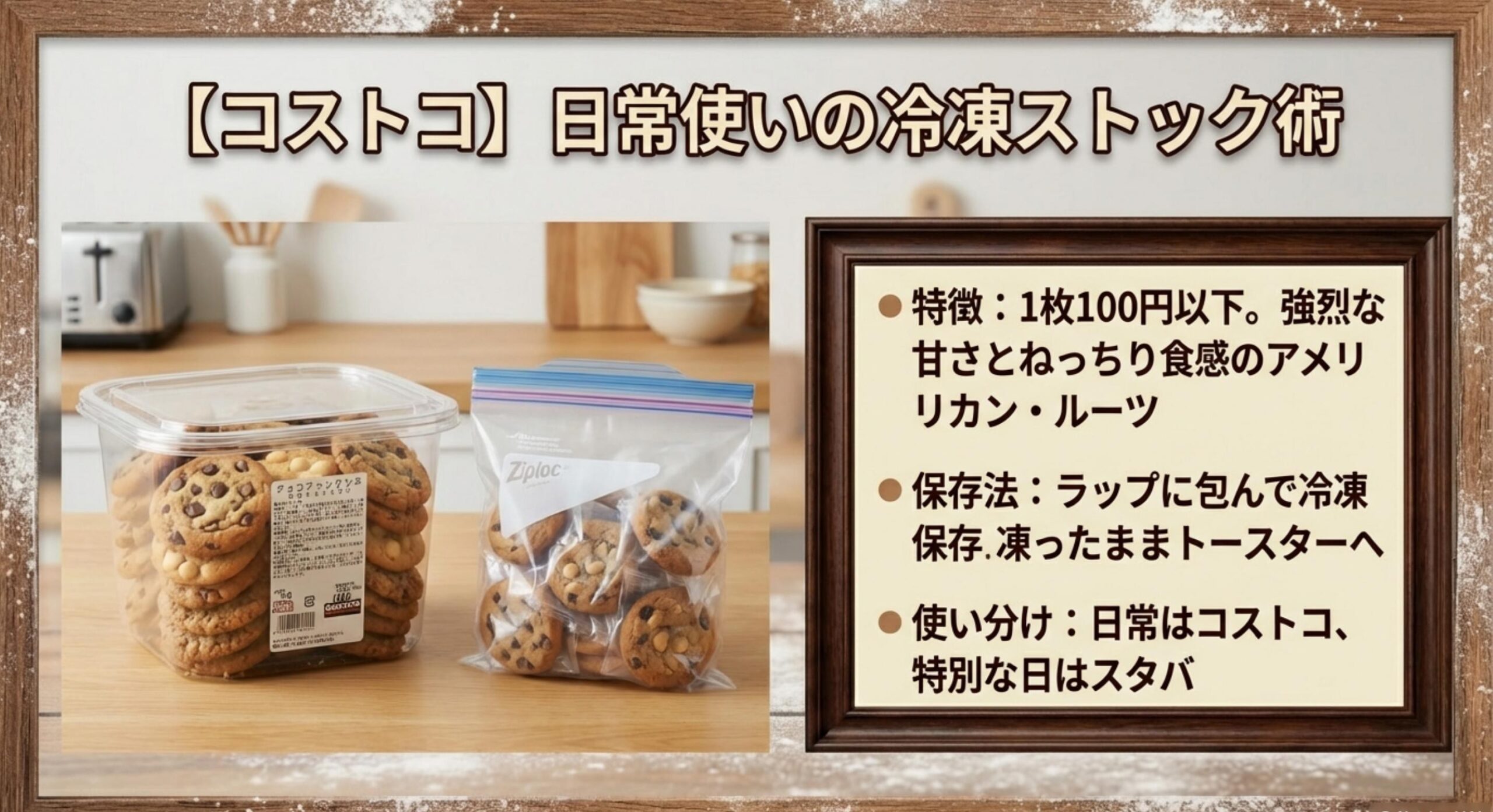 スタバ クッキー 販売終了 コストコの大容量パックを賢くストックする技