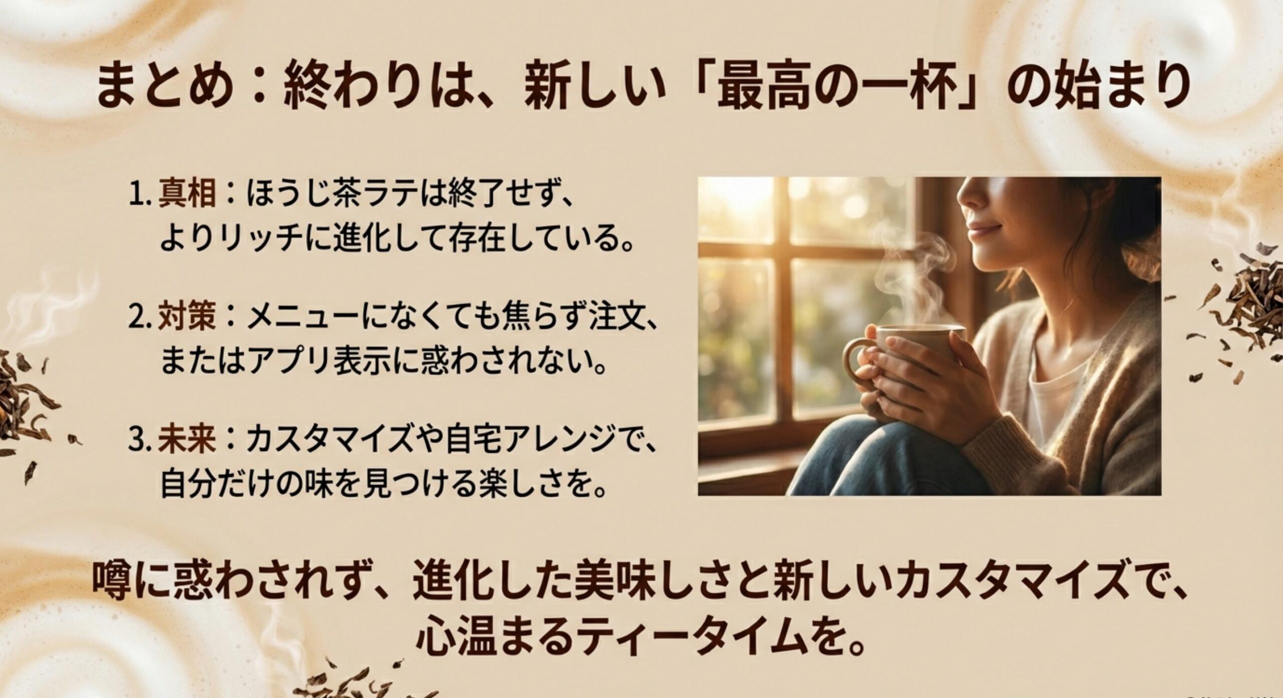 スタバ ほうじ茶ラテ 販売終了 スタバほうじ茶ラテ販売終了は進化の証