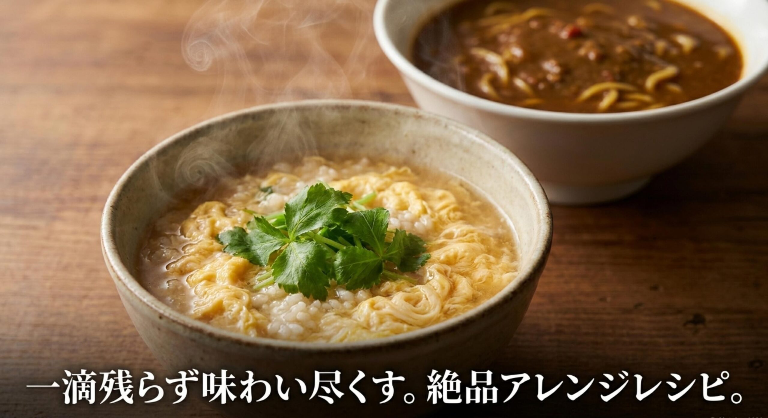 出汁の効いたあっさり醤油スープを活用した雑炊などの絶品アレンジレシピ