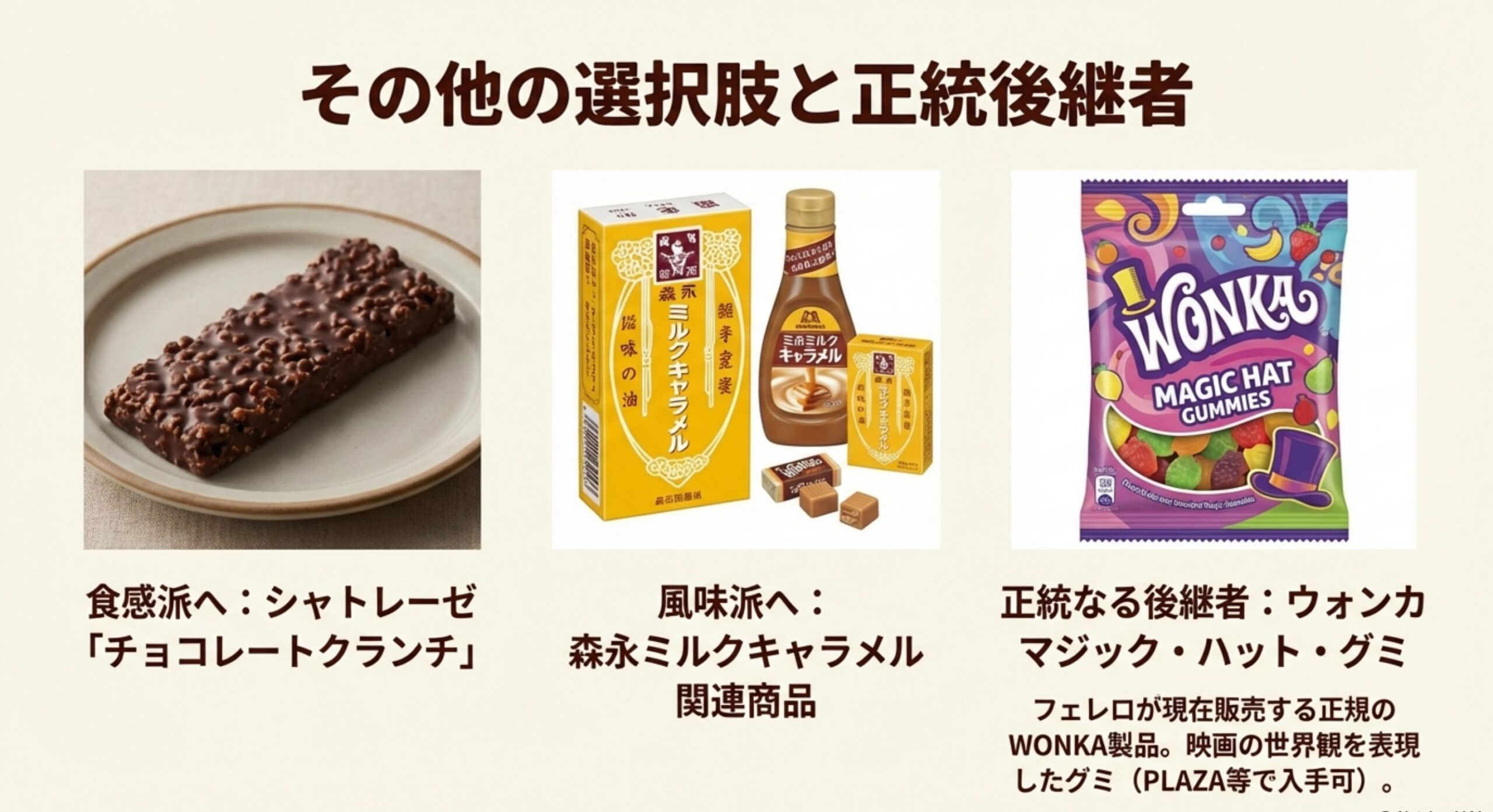 ウォンカチョコ シャトレーゼや他社製品で味わうクランチの満足感