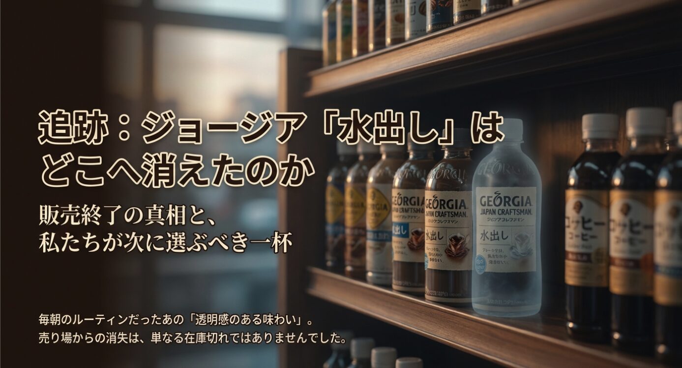 ジョージア水出しコーヒー販売終了…代わりは？2026年後継品5選