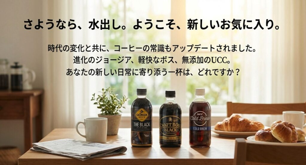 ジョージア水出しコーヒーの販売終了後に試すべき後継品とおすすめ代替品5選