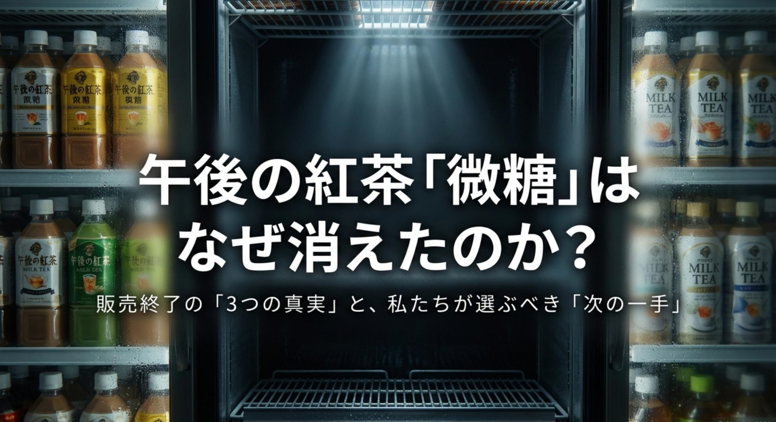 午後の紅茶ミルクティー微糖が販売終了したのはなぜ?理由と後継品