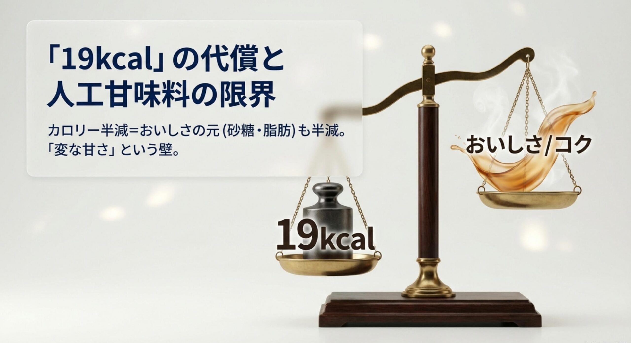 午後の紅茶 ミルクティー 微糖 19kcalの実現と引き換えに失った味の深み