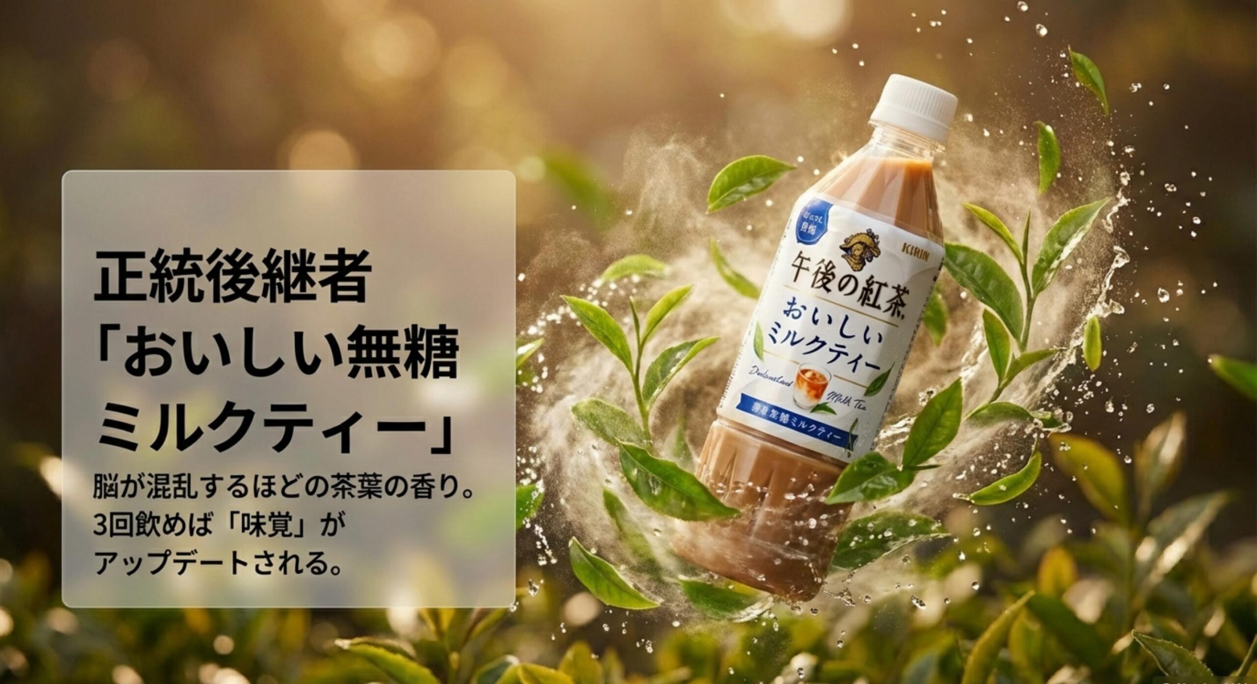 午後の紅茶 ミルクティー 微糖 後継品のおいしい無糖ミルクティーが起こした革命