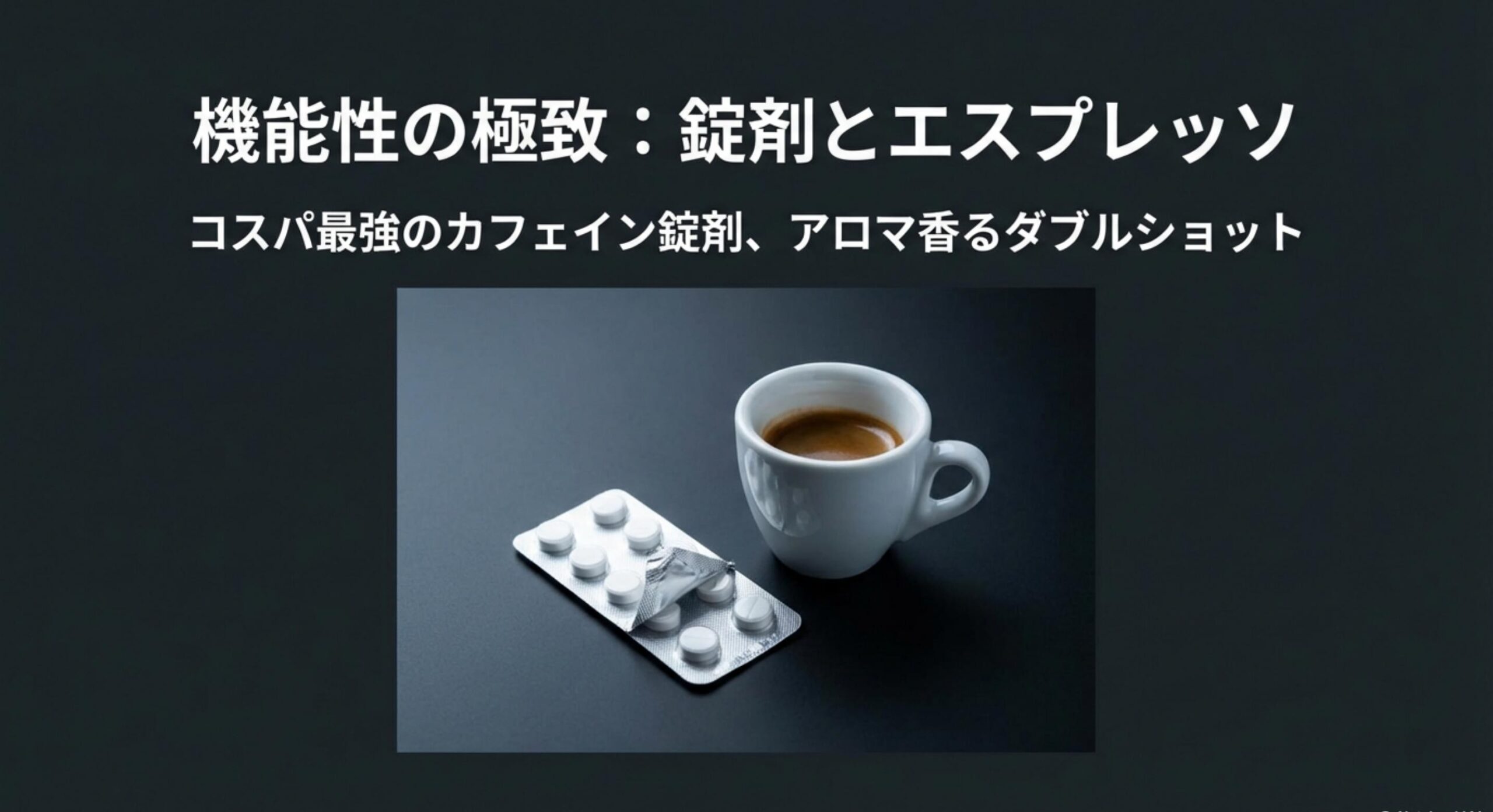 ボスカフェイン 錠剤やエスプレッソで効率よく覚醒する方法
