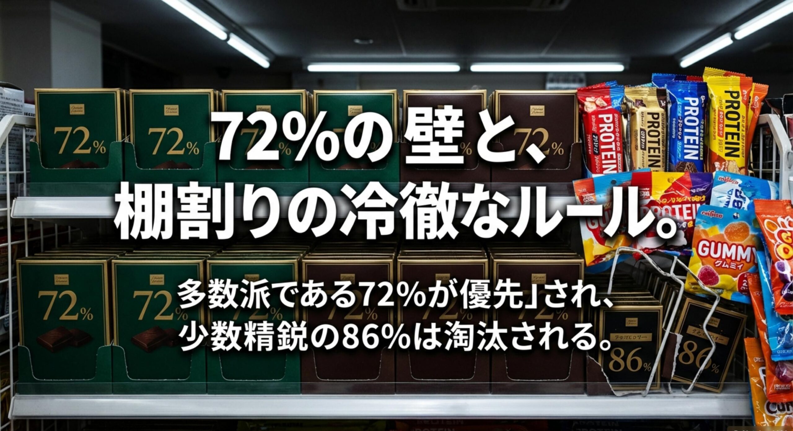 チョコレート効果 86 コンビニの棚割り競争で起きている静かなる淘汰
