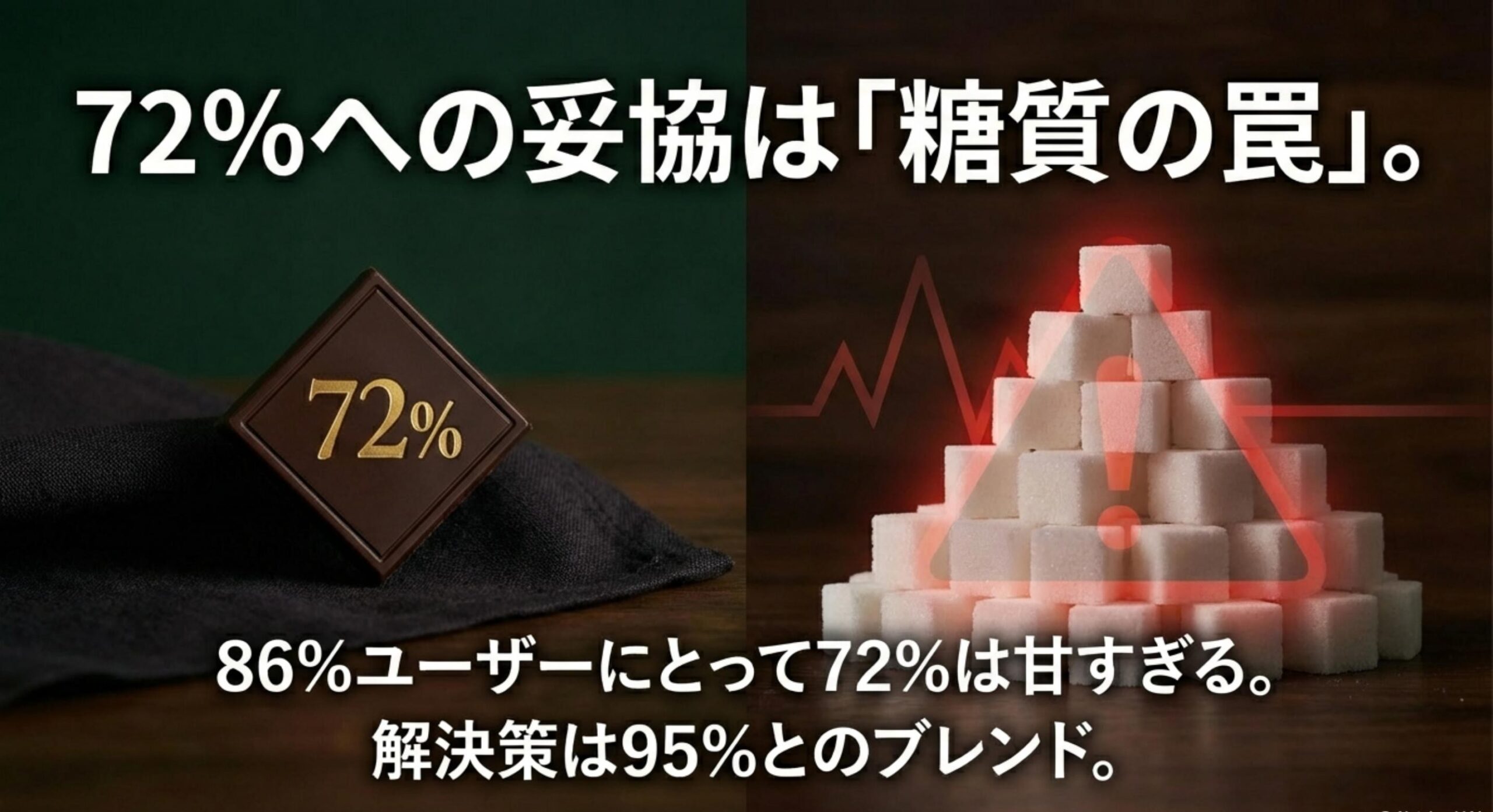 チョコレート効果 86 72パーセントでは満足できない私たちが陥る甘さの罠