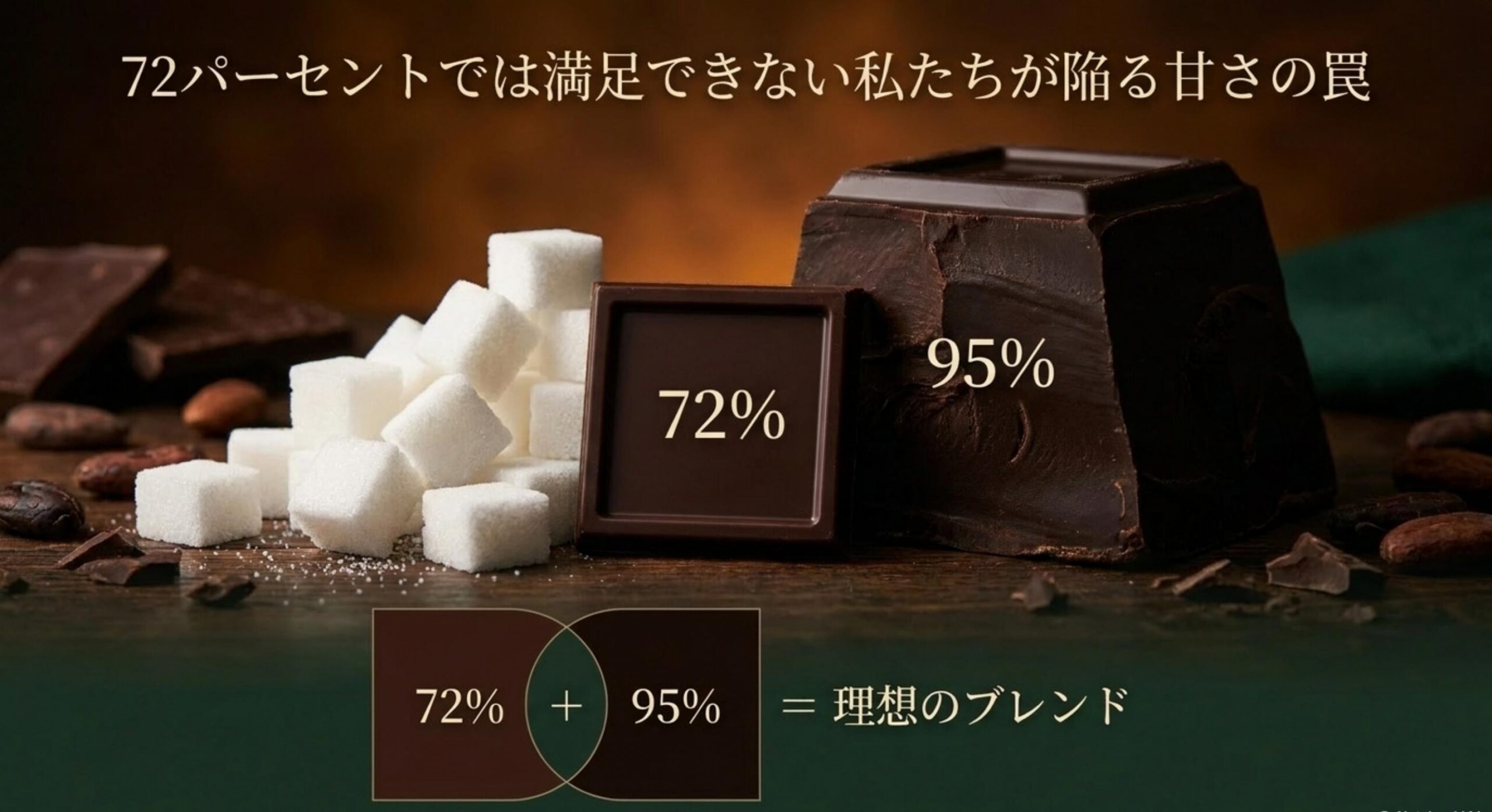 カカオ72パーセントの甘さでは物足りず本格的な苦味を求めるヘビーユーザーの心理