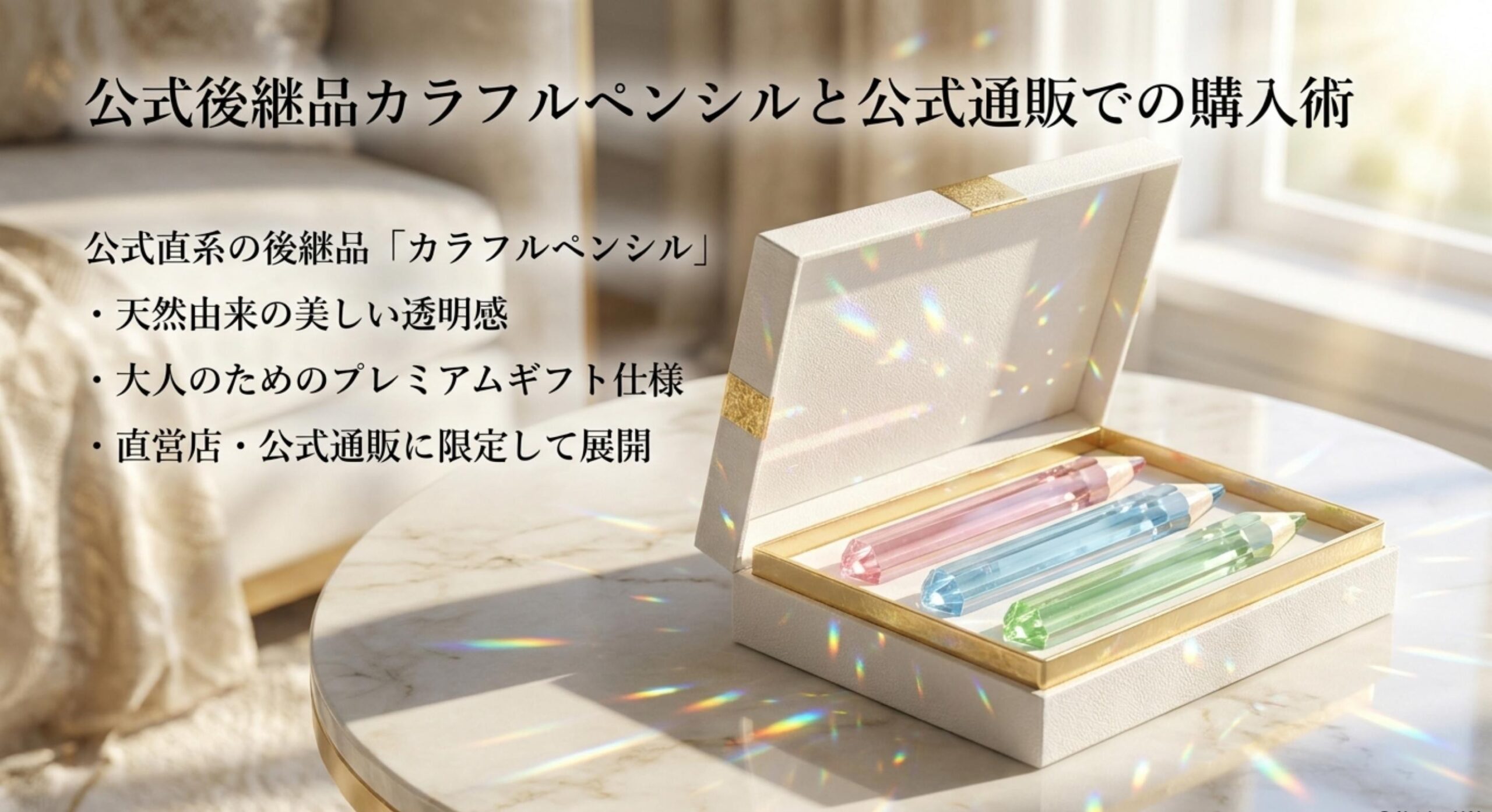 公式後継品である小さなおくりものカラフルペンシルと公式通販での購入術