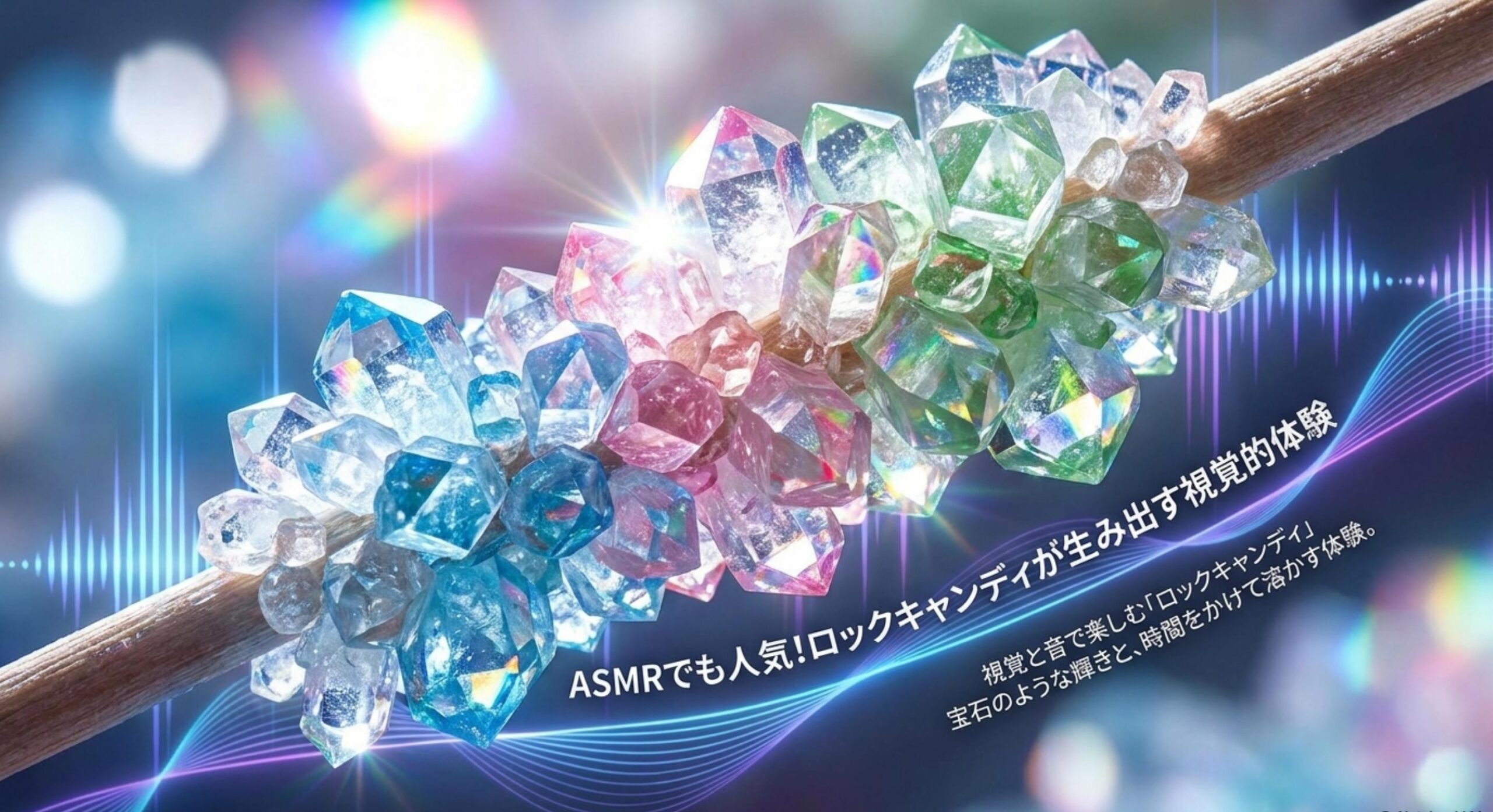 ASMR動画でも人気を集める海外製ロックキャンディが生み出す視覚的な体験