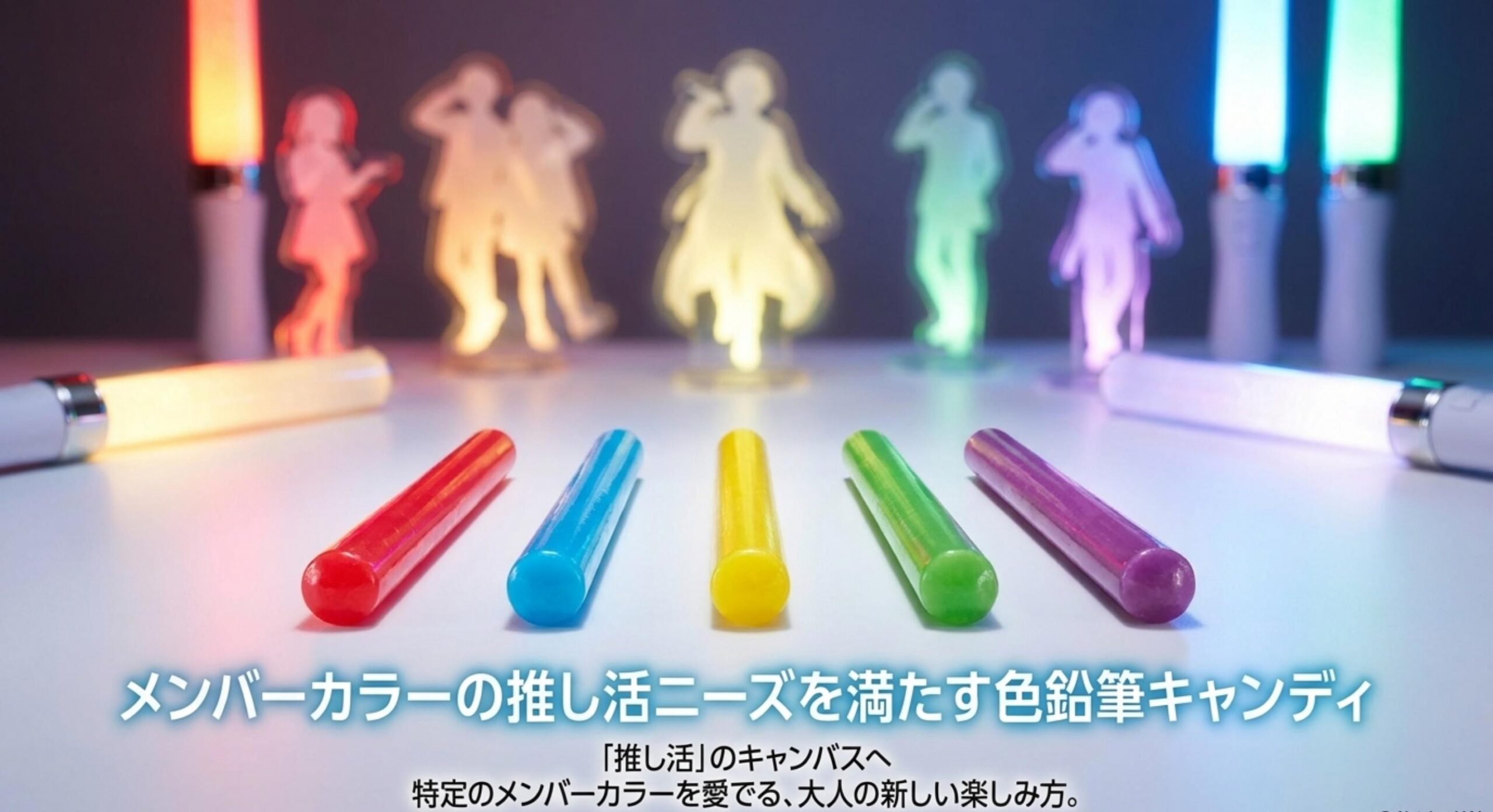 メンバーカラーで推し活のニーズを満たす色鮮やかなキャンディの楽しみ方