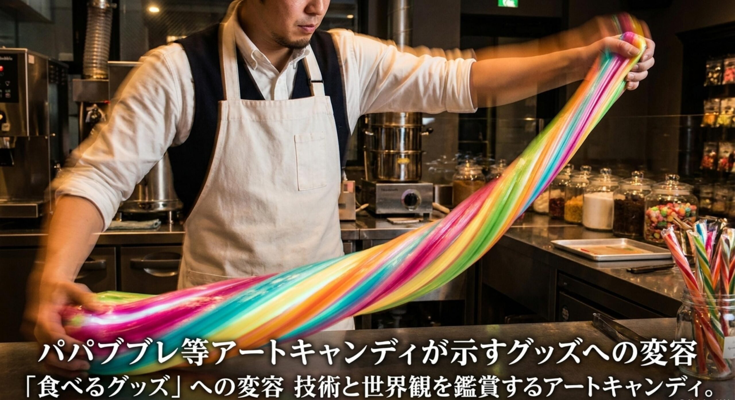 パパブブレなどのアートキャンディが示す食品から食べるグッズへの変容