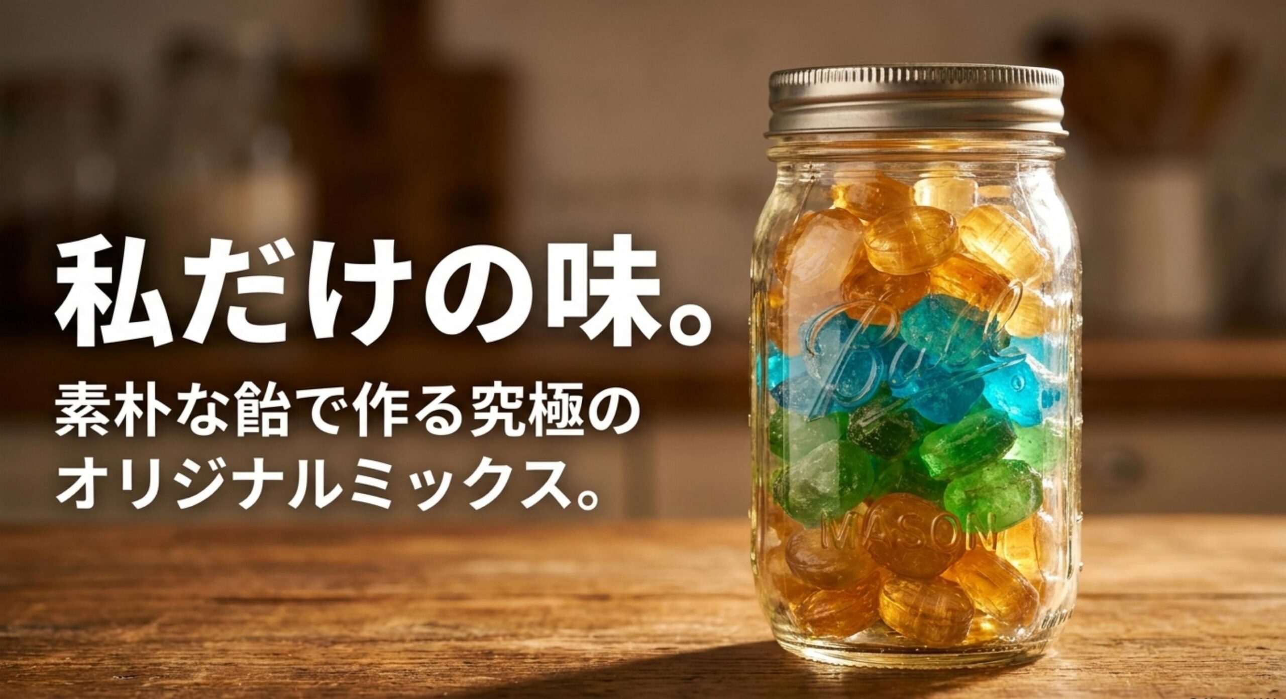 素朴な飴を複数組み合わせて作る自分だけのオリジナルミックス