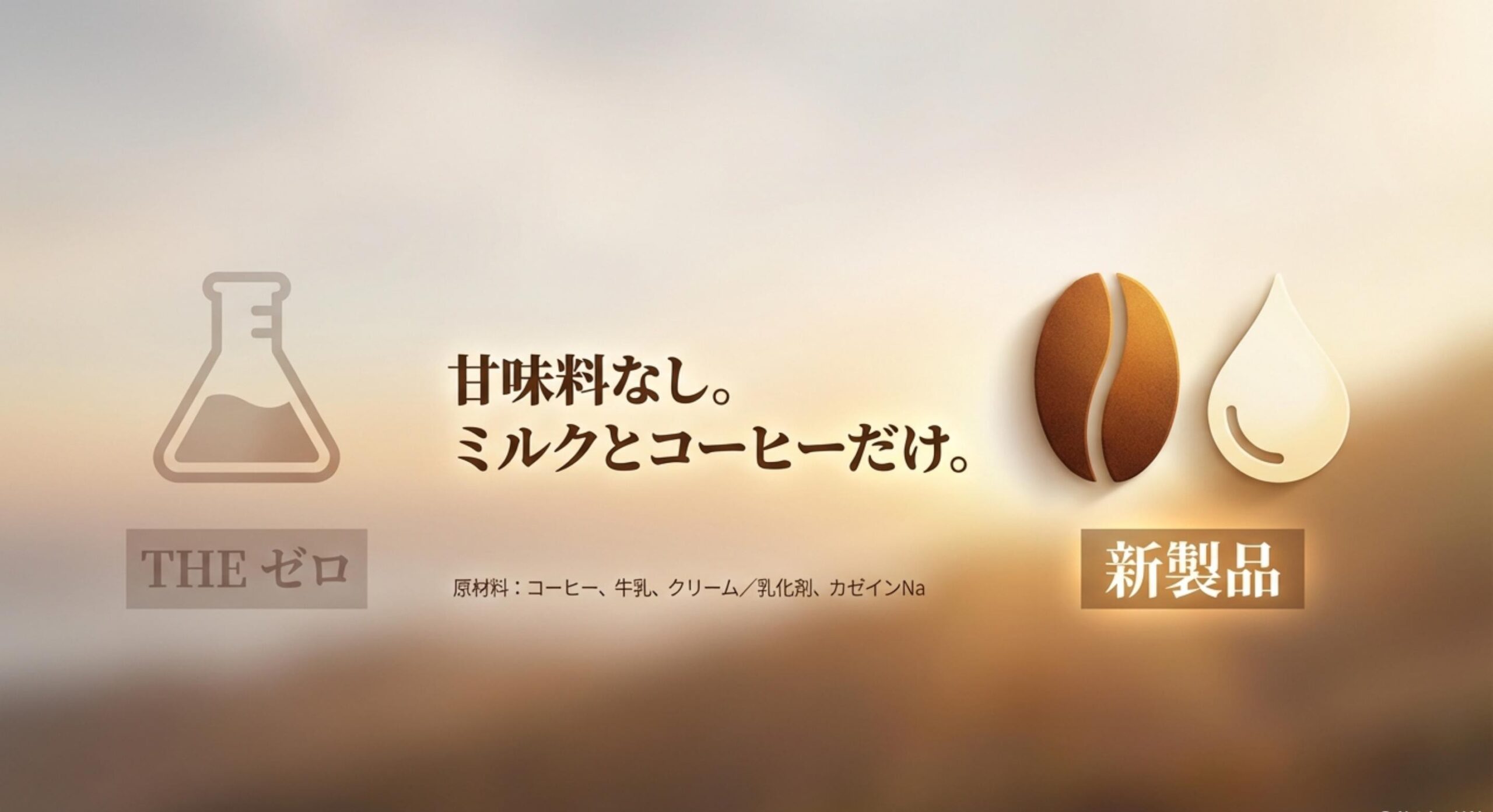 ジョージア 砂糖不使用ラテ 新旧製品とTHEゼロの成分・味わい完全比較
