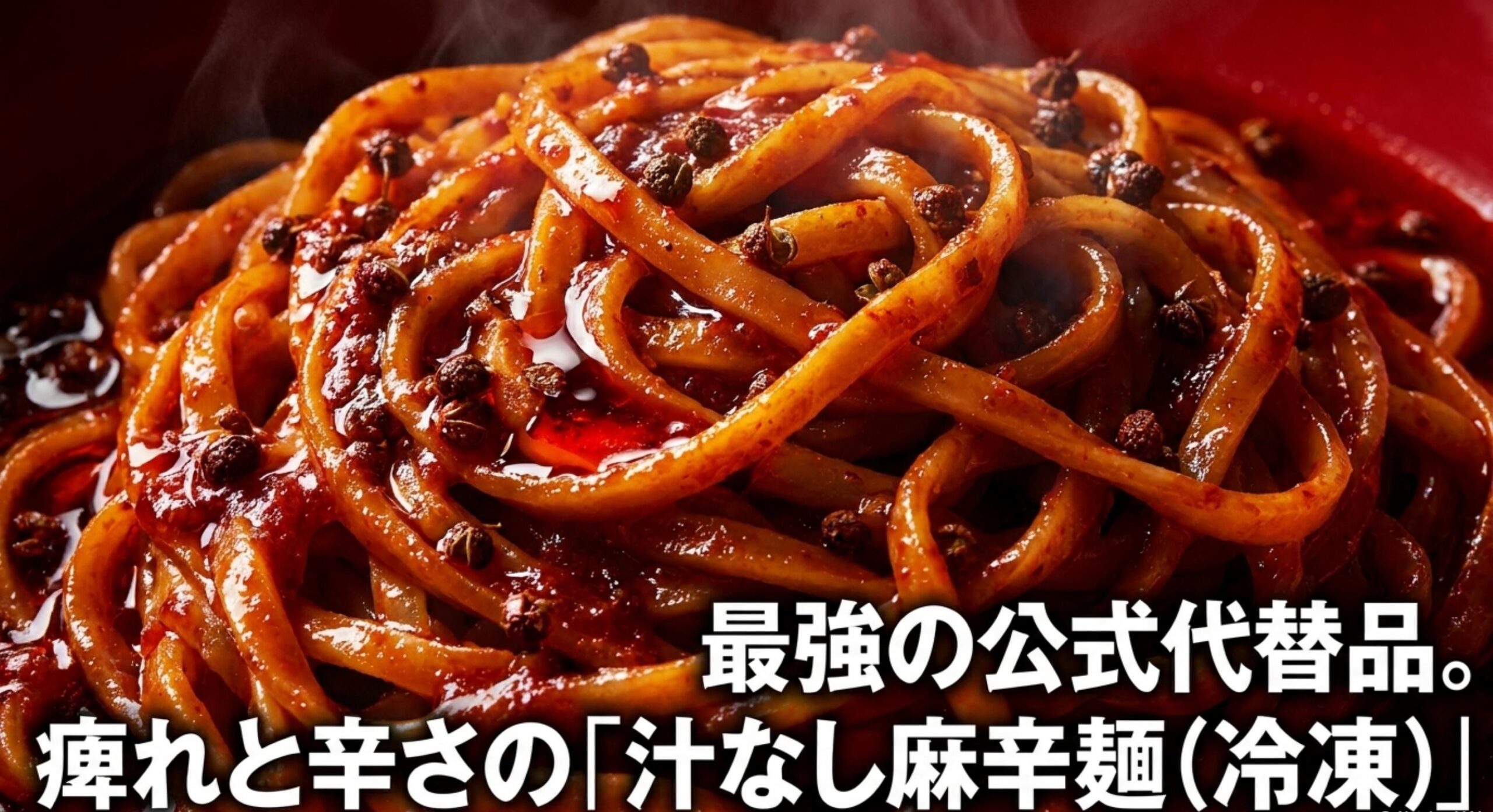 冷凍食品である汁なし麻辛麺の圧倒的なクオリティと強烈な辛さレベル